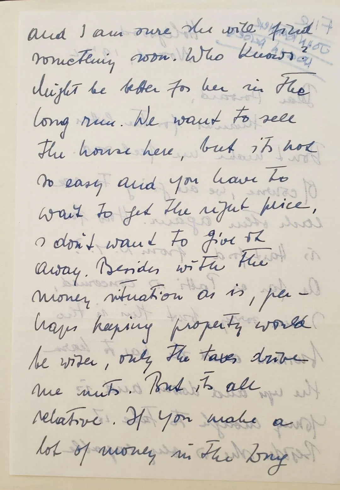 John Banner Schultz — RARE! Hogan's Heroes John Banner (Sgt. Schultz) 3 page Handwritten Letter, image 2