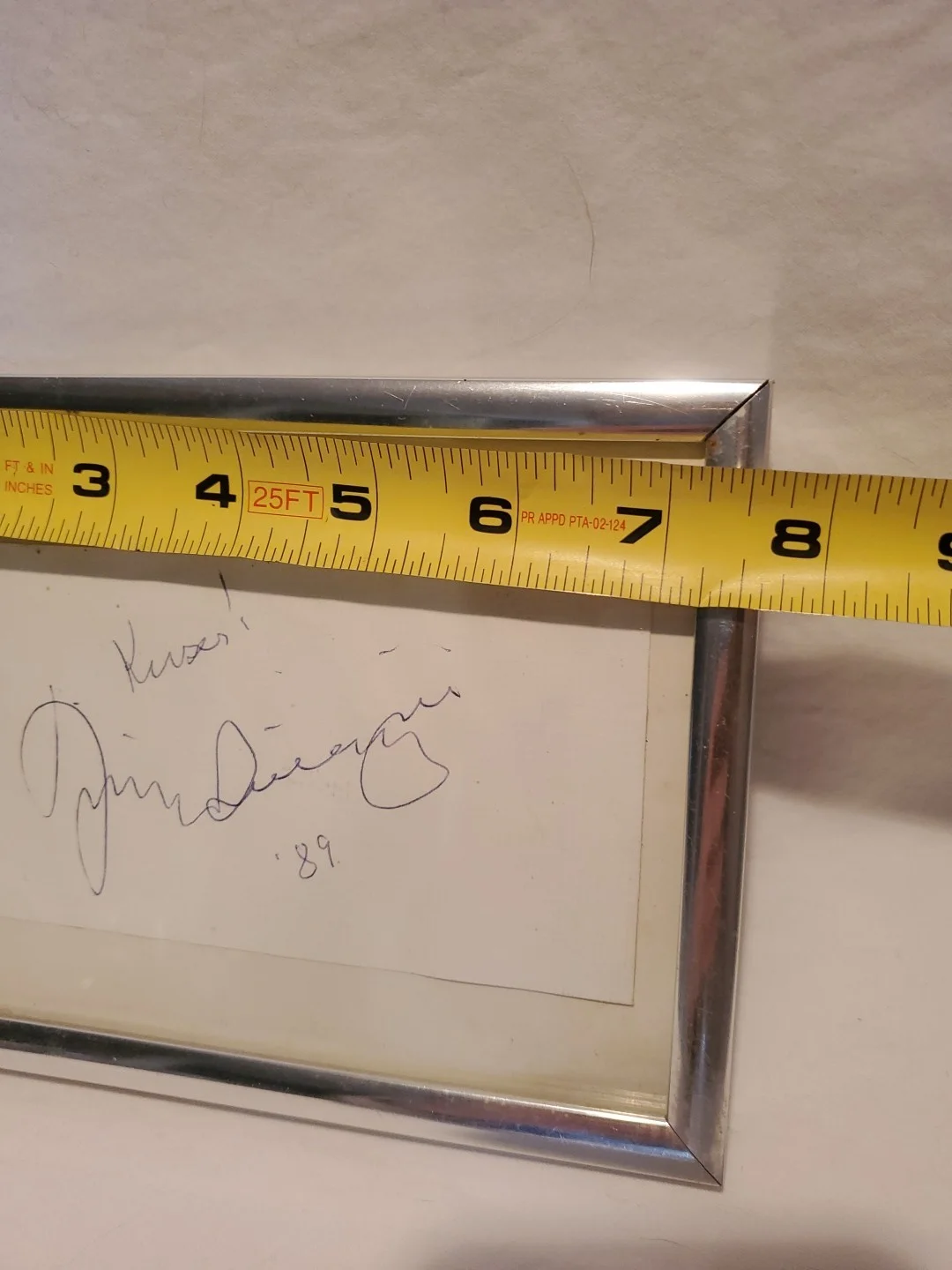 Dizzy Gillespie Autograph 1989, image 3