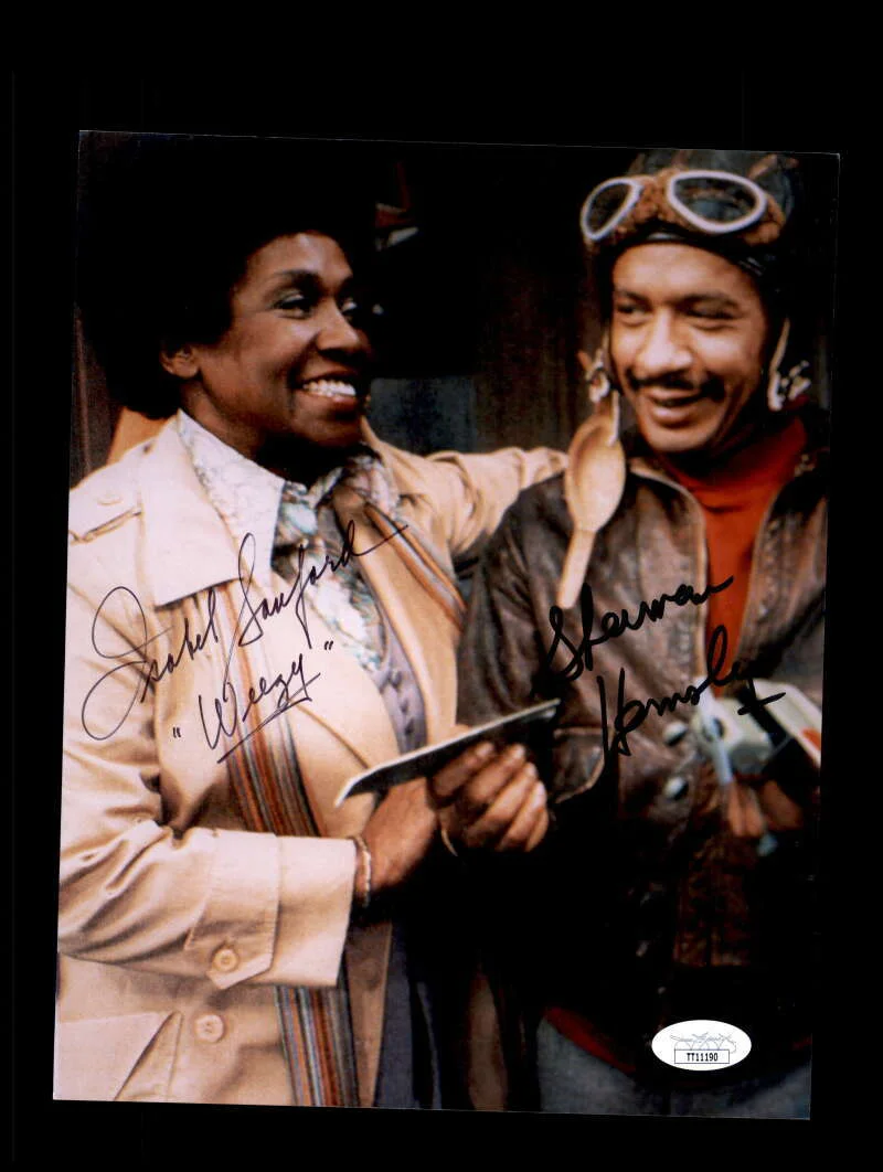 Isabel Sanford Sherman Hemsley — Isabel Sanford Sherman Hemsley JSA Coa Signed 8x10 The Jeffersons Photo Autograp