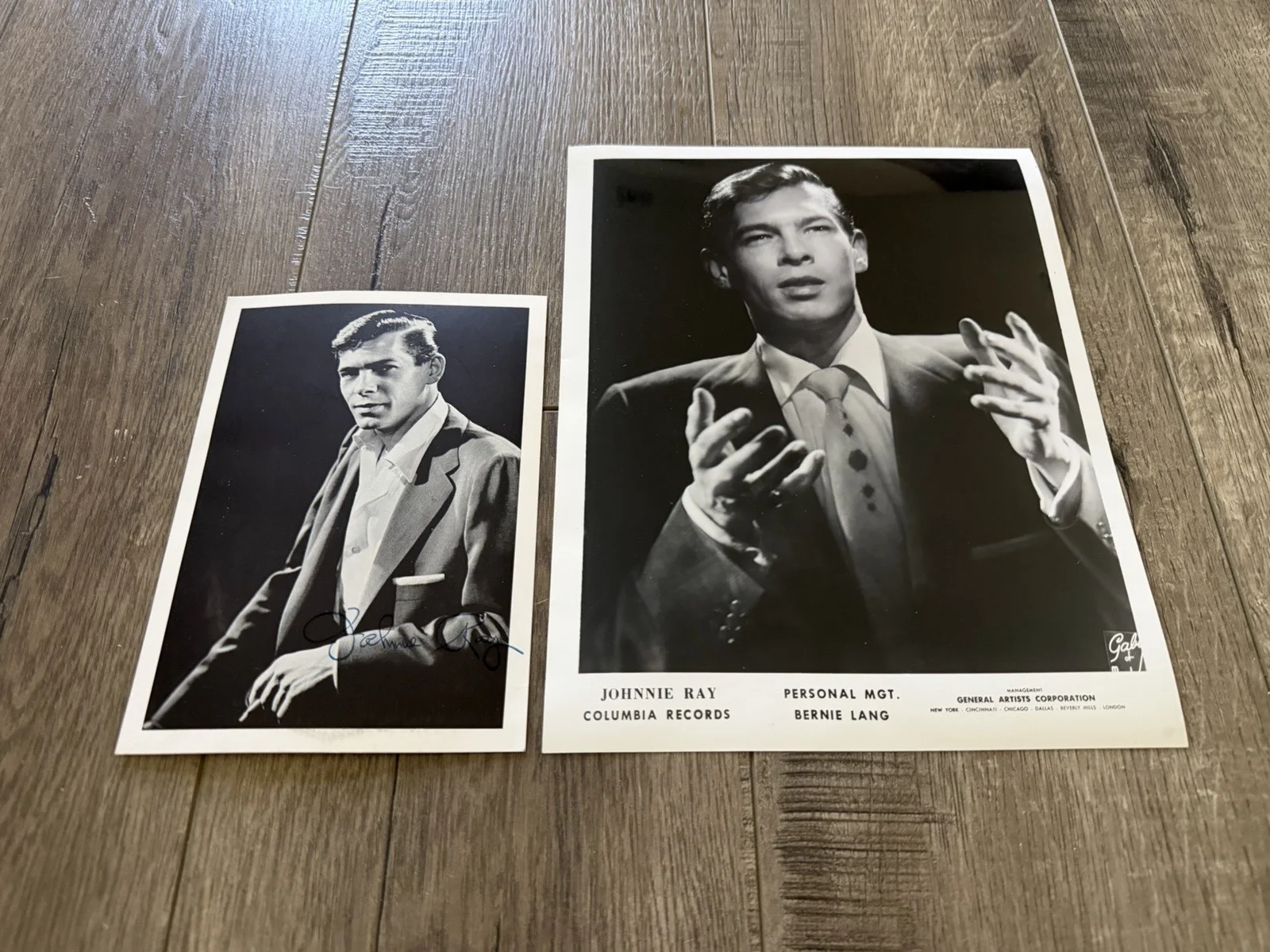 Johnnie Ray — Johnnie Ray Autographed 5 x 7 Photo & Publicity Photo 8 x 10, изображение 2