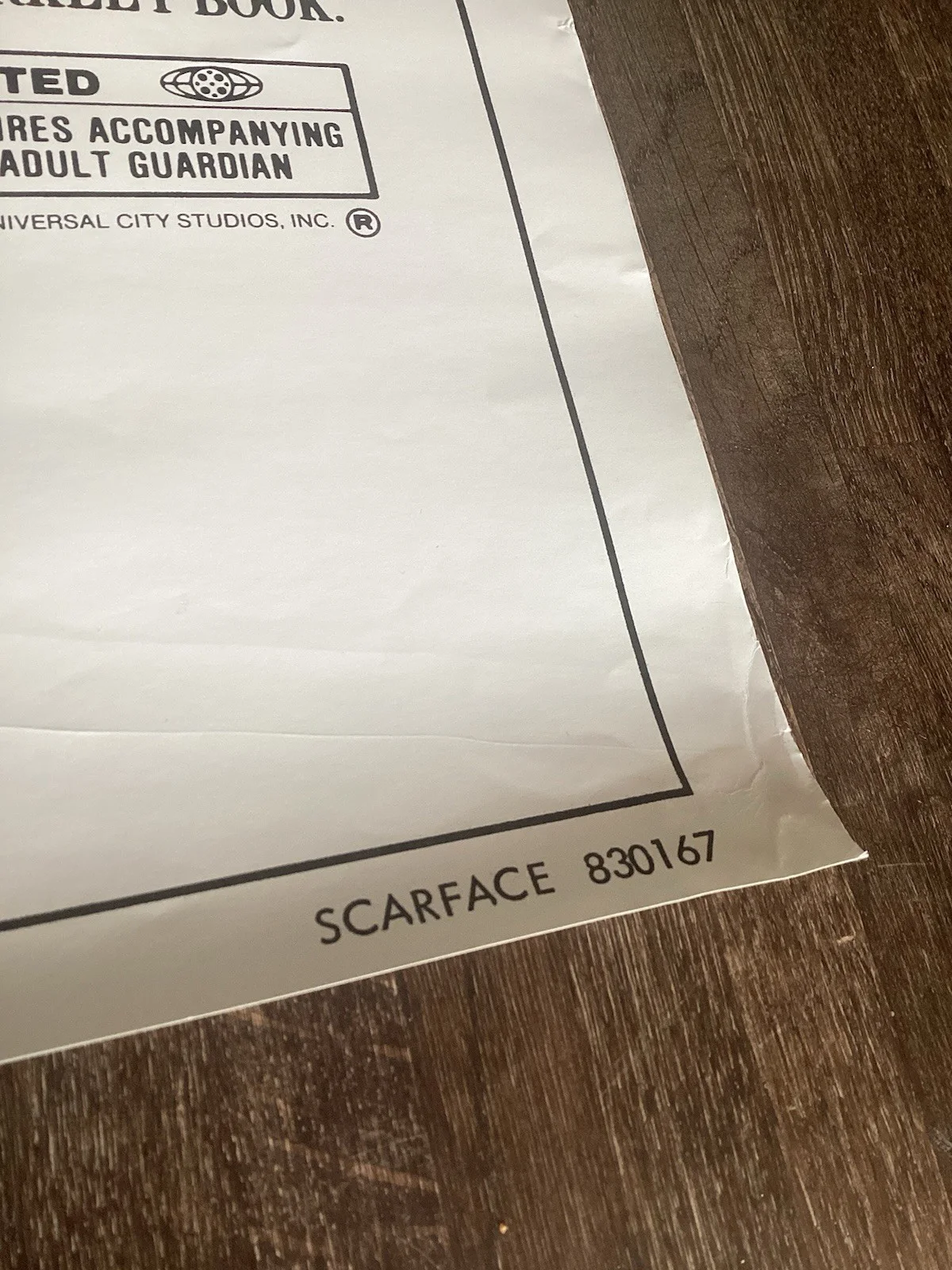 SCARFACE Al Pacino Brian De Palma Poster One Sheet ReRelease Poster 830167, изображение 3