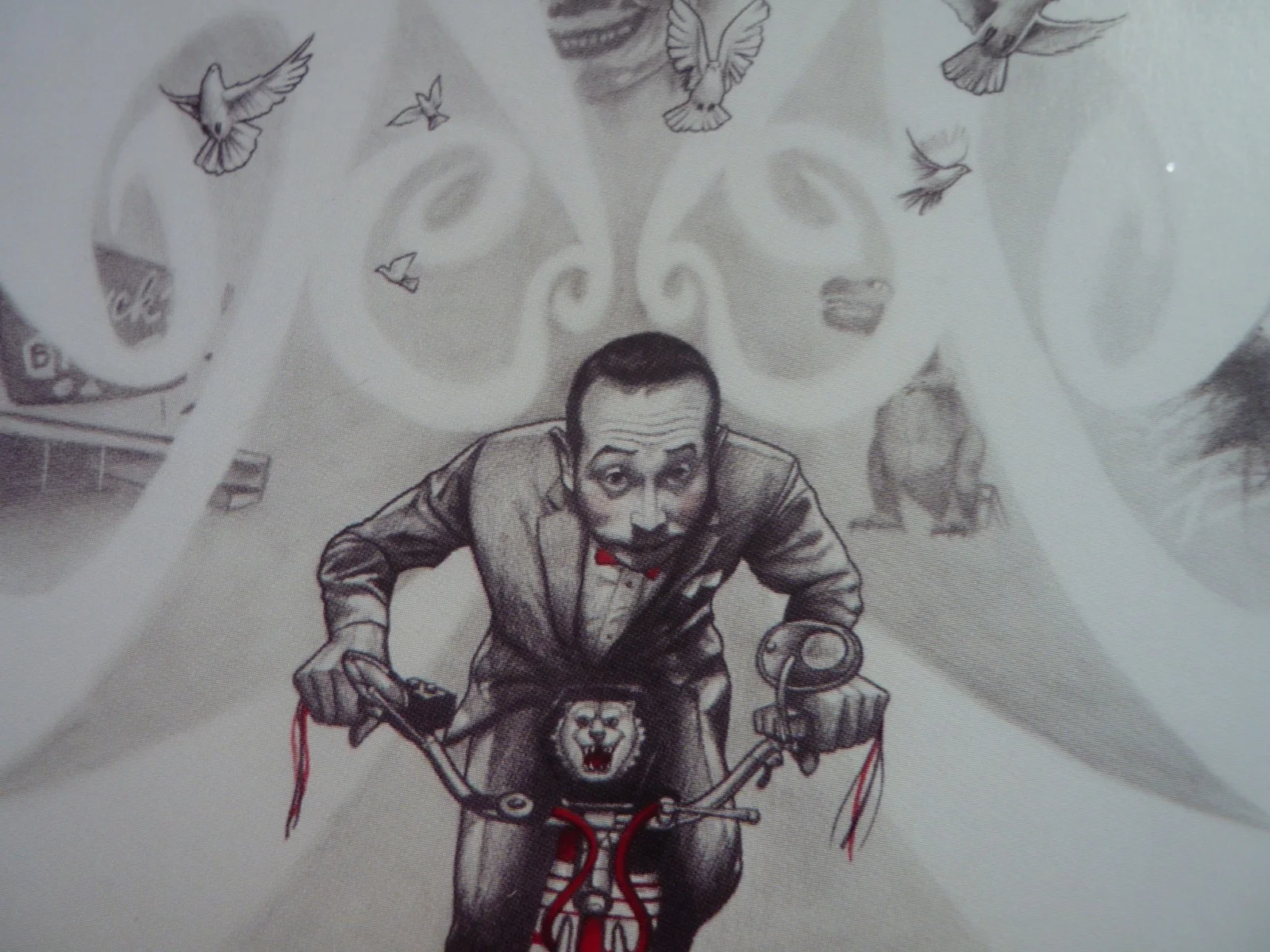 Framed mounted 10x8 inchs Poster Film Pee-wee's Big Adventure 1985 escape, изображение 2