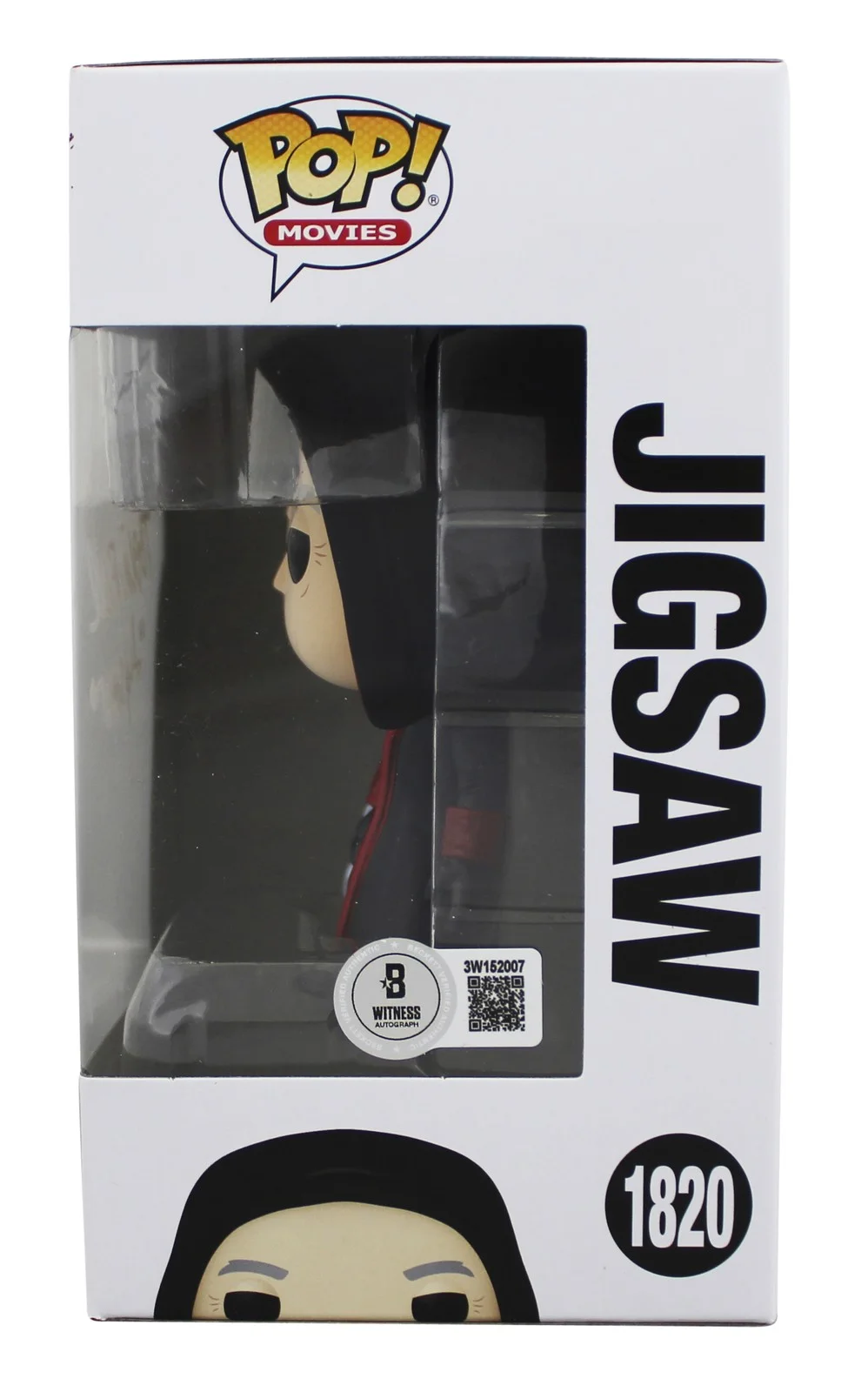 Tobin Bell — Tobin Bell Saw "Jigsaw" Signed #1820 Funko Pop Vinyl Figure W/ White Sig BAS Wit, изображение 3