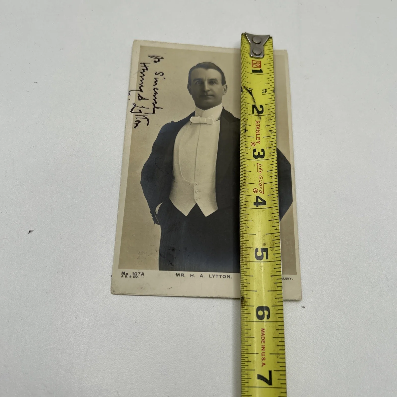 Henry A. Lytton — Henry A Lytton Postcard Photo Signed By Actor/Singer, image 4