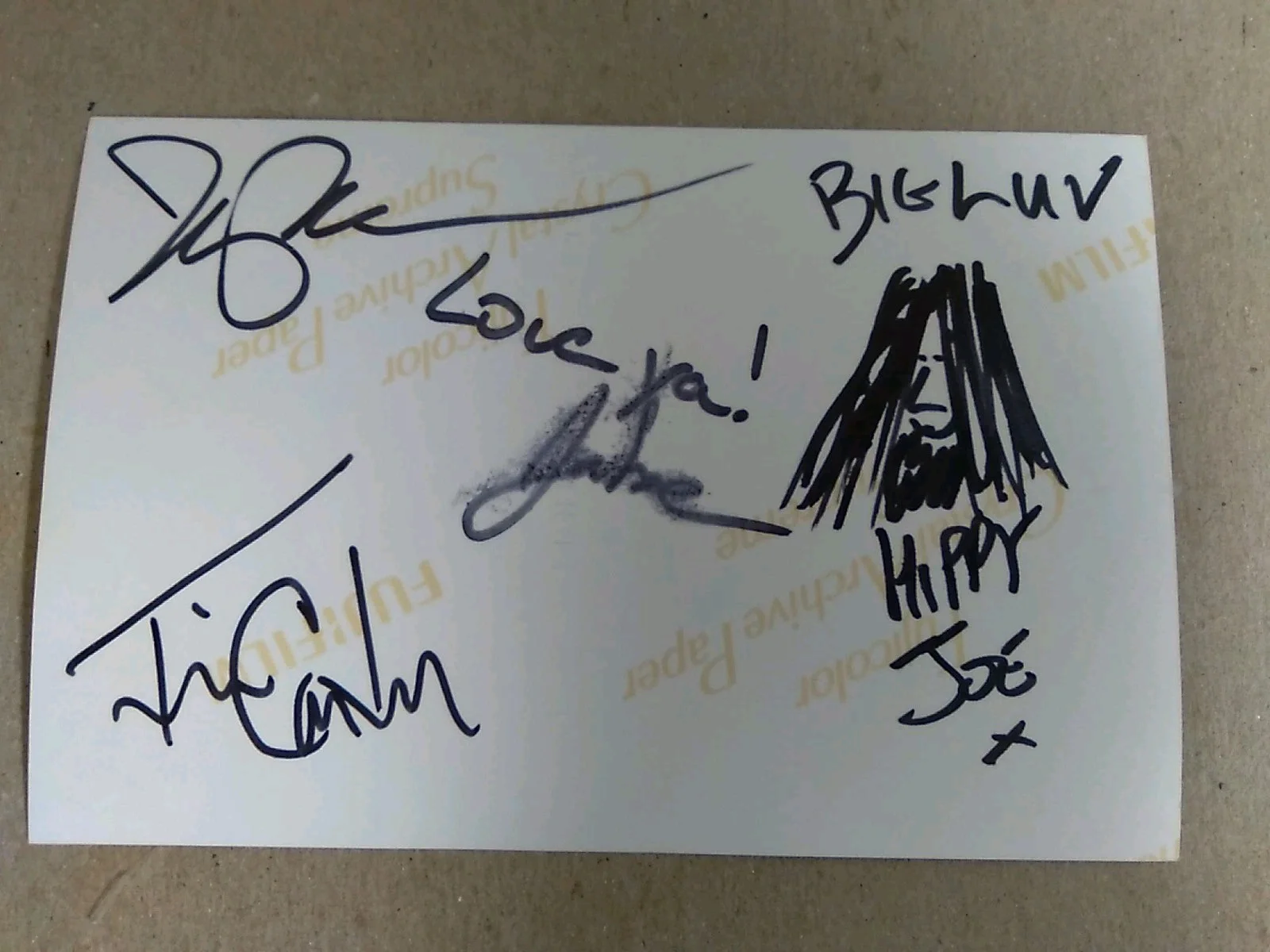Hayseed Dixie Signed Autograph 6x4in Photo All 4 Kerosene Brothers Signatures, изображение 4
