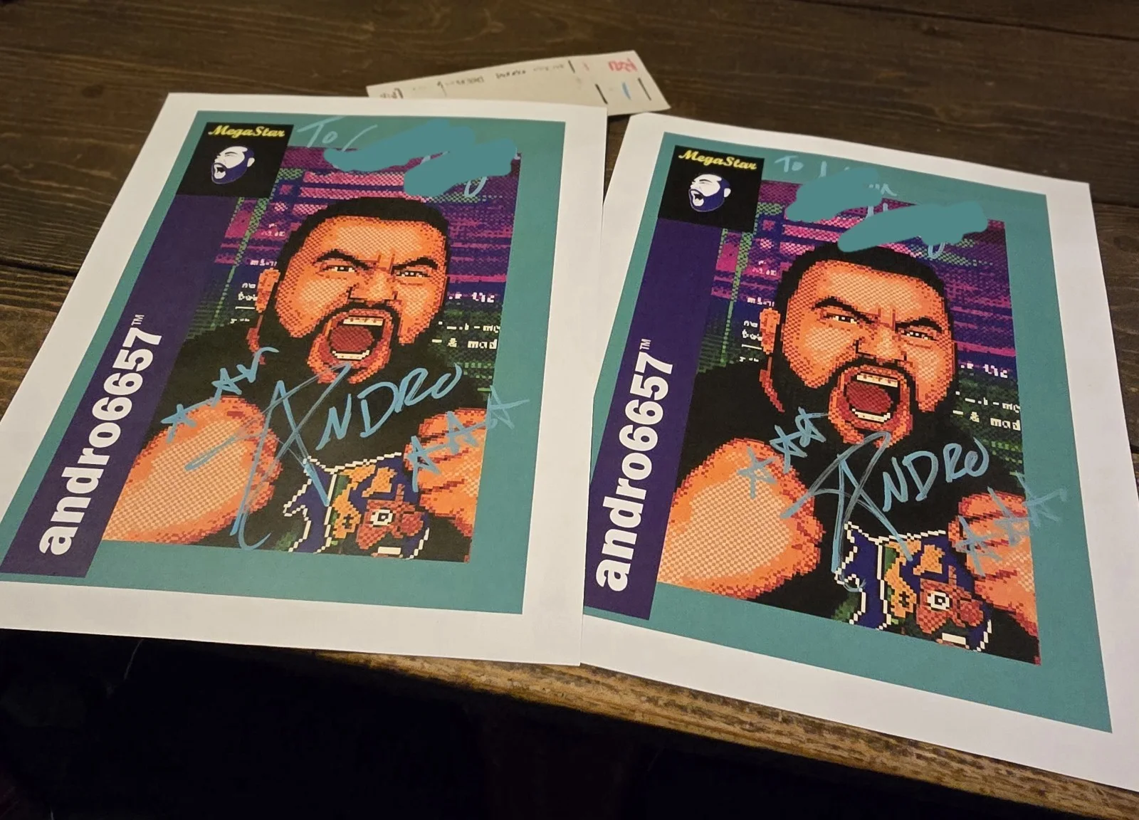 andro6657 — Andro6657 Andro Mega autographed signed 8x10 photo model pose Personalized New, image 2