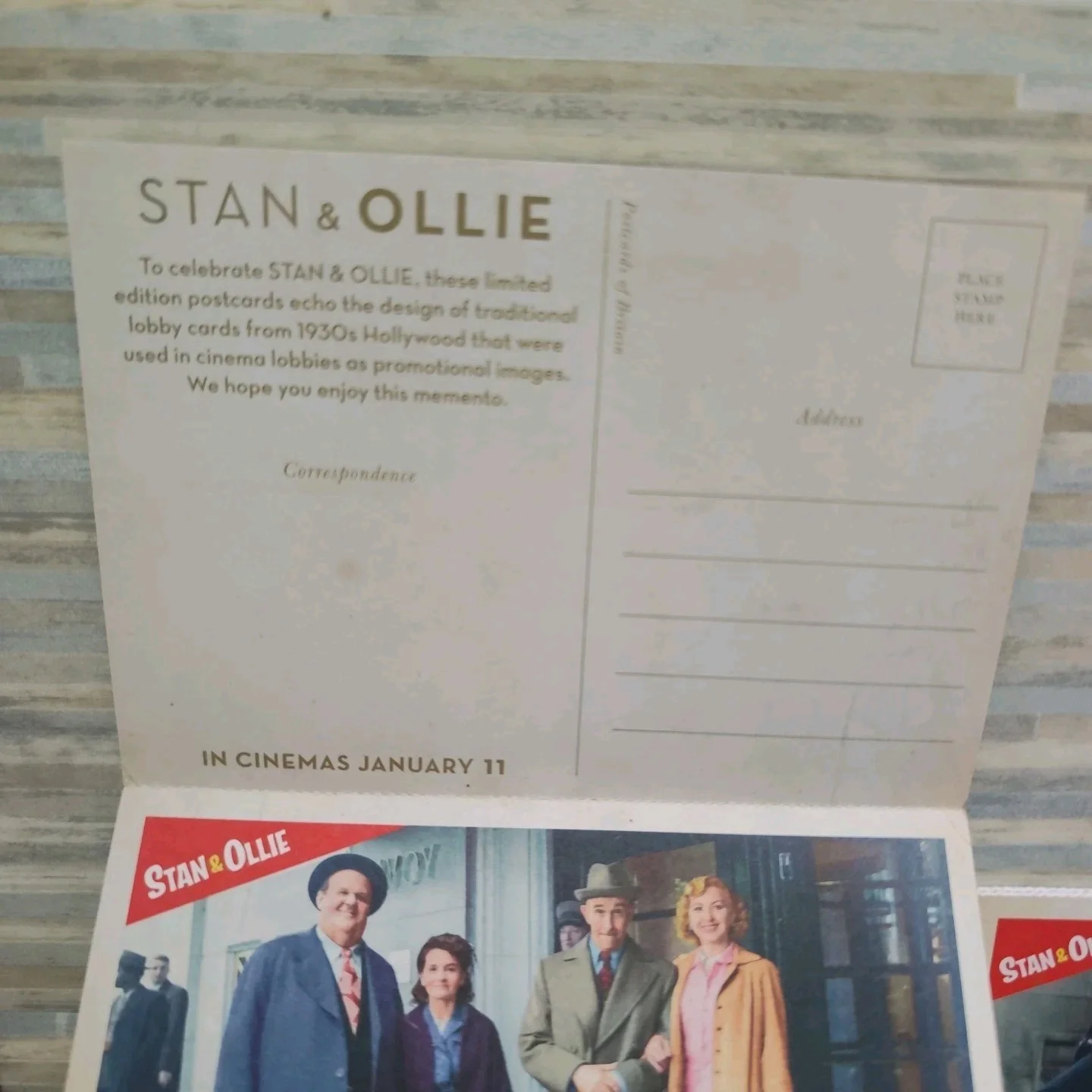 Stan & Ollie ODEON Postcards: 7 Picture Postcards (Laurel And Hardy Movie) 3x, изображение 3