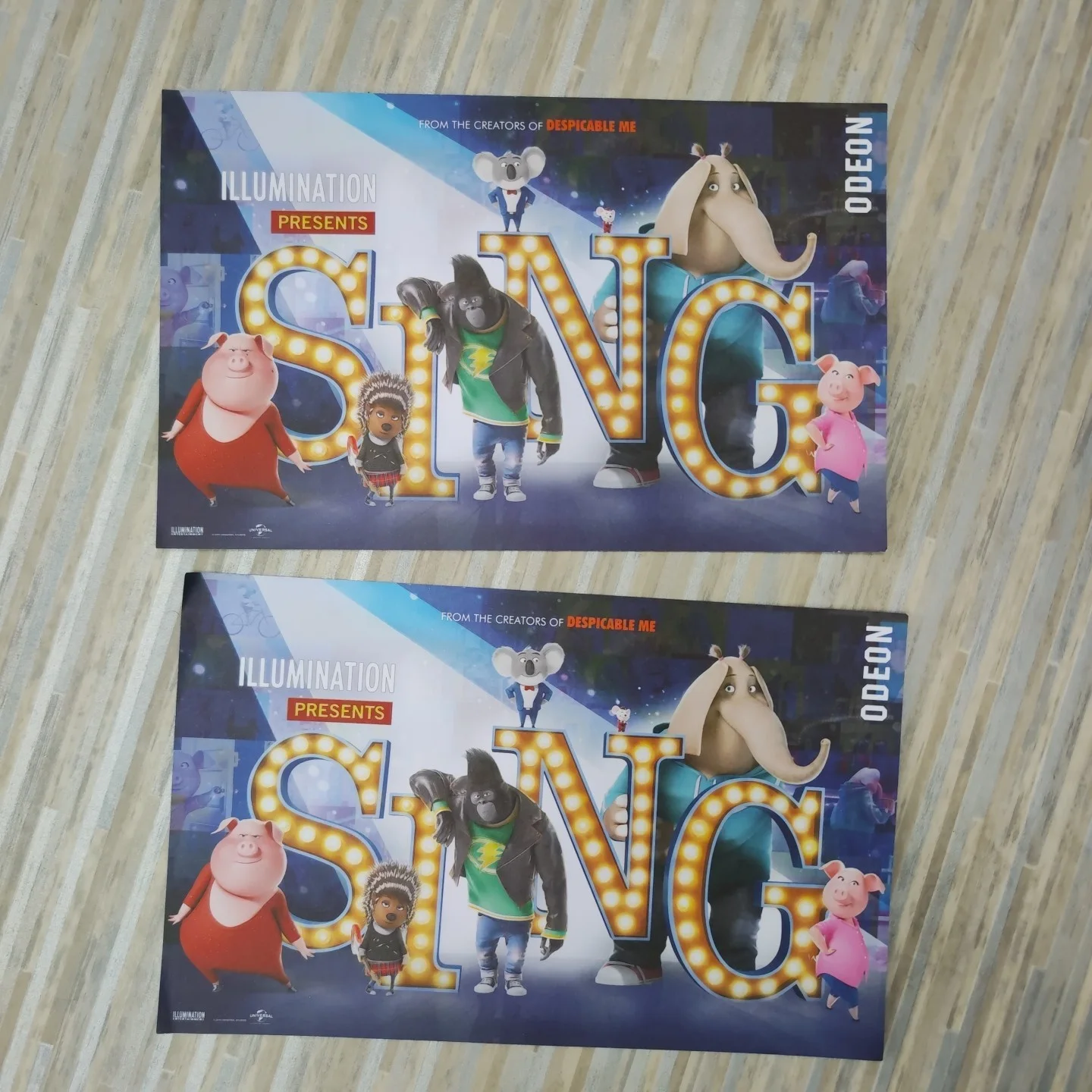 Illumination Presents Sing - Movie Promo posters set of 2 double sided, image 3