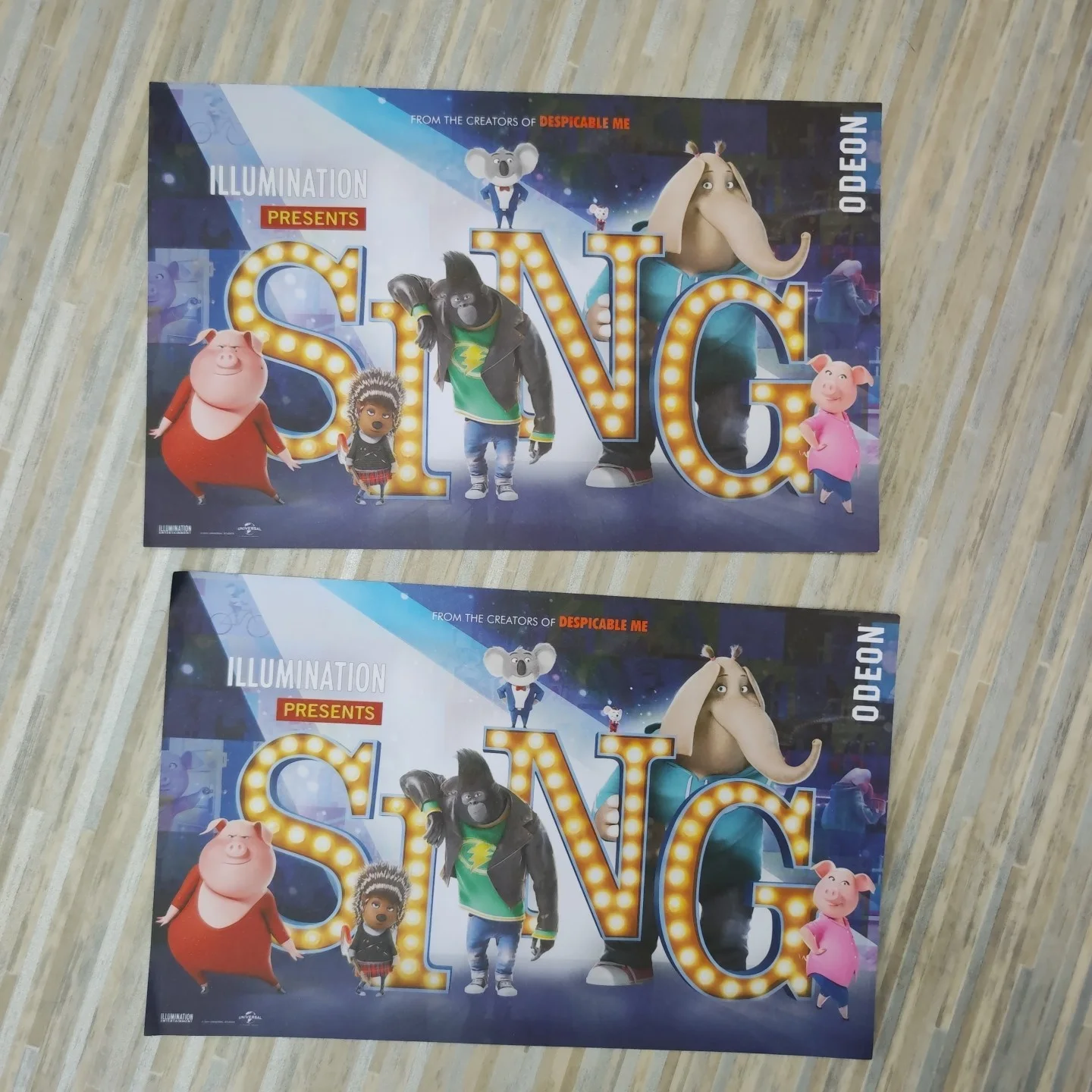 Illumination Presents Sing - Movie Promo posters set of 2 double sided, image 4