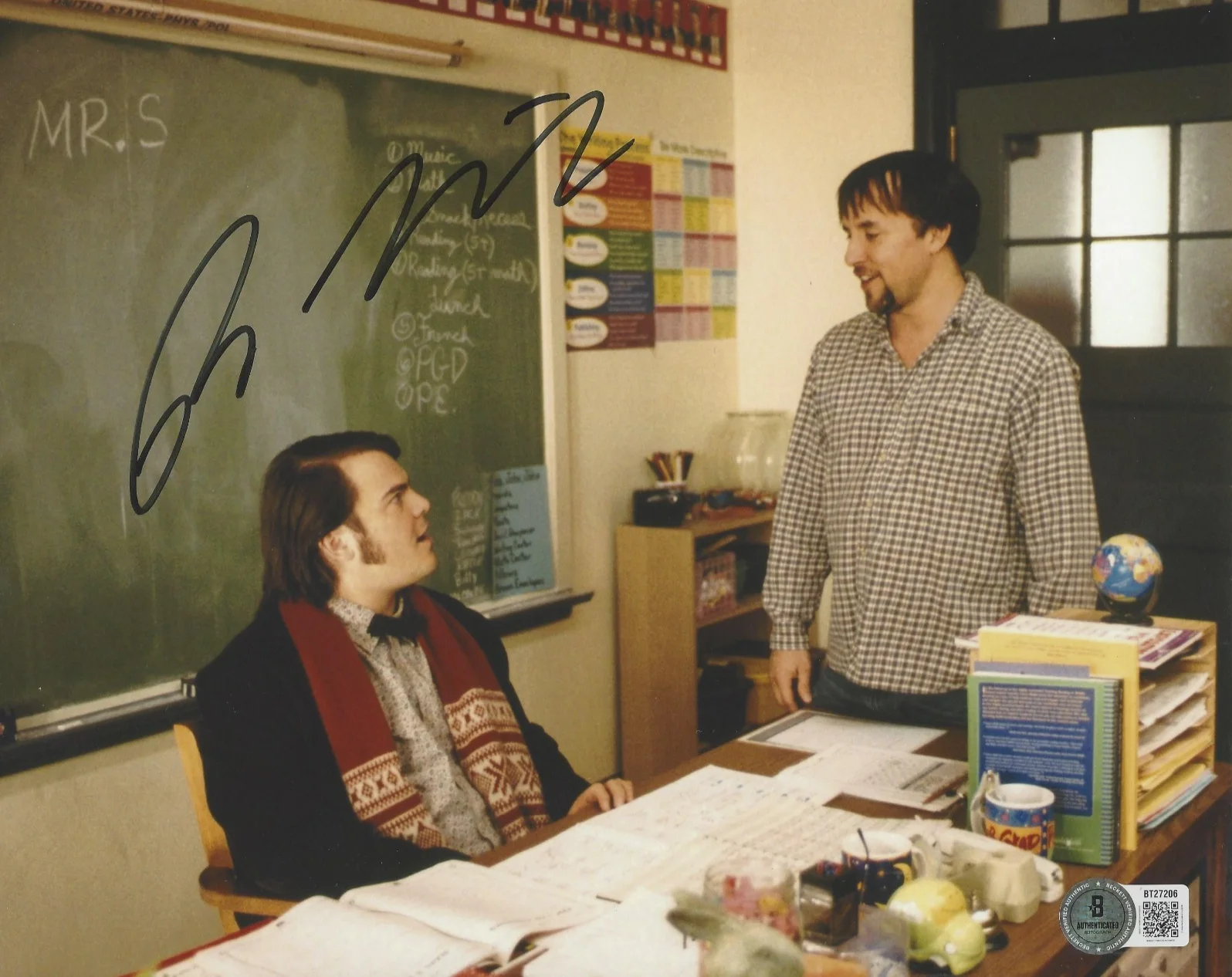DIRECTOR RICHARD LINKLATER SIGNED 'SCHOOL OF ROCK' 8x10 MOVIE PHOTO BECKETT COA, изображение 2