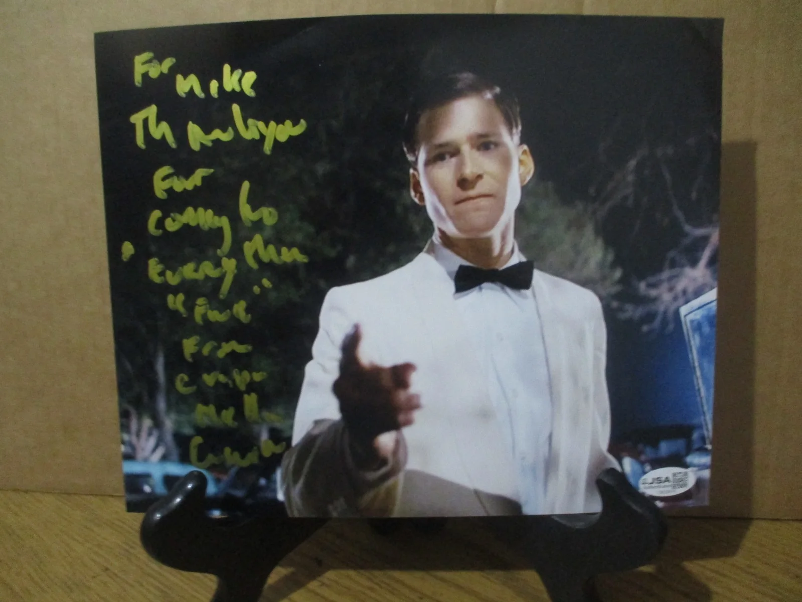 CRISPIN GLOVER — CRISPIN GLOVER (BACK TO THE FUTURE) AUTHENTIC AUTOGRAPHED/SIGNED 8X10 PHOTO-JSA