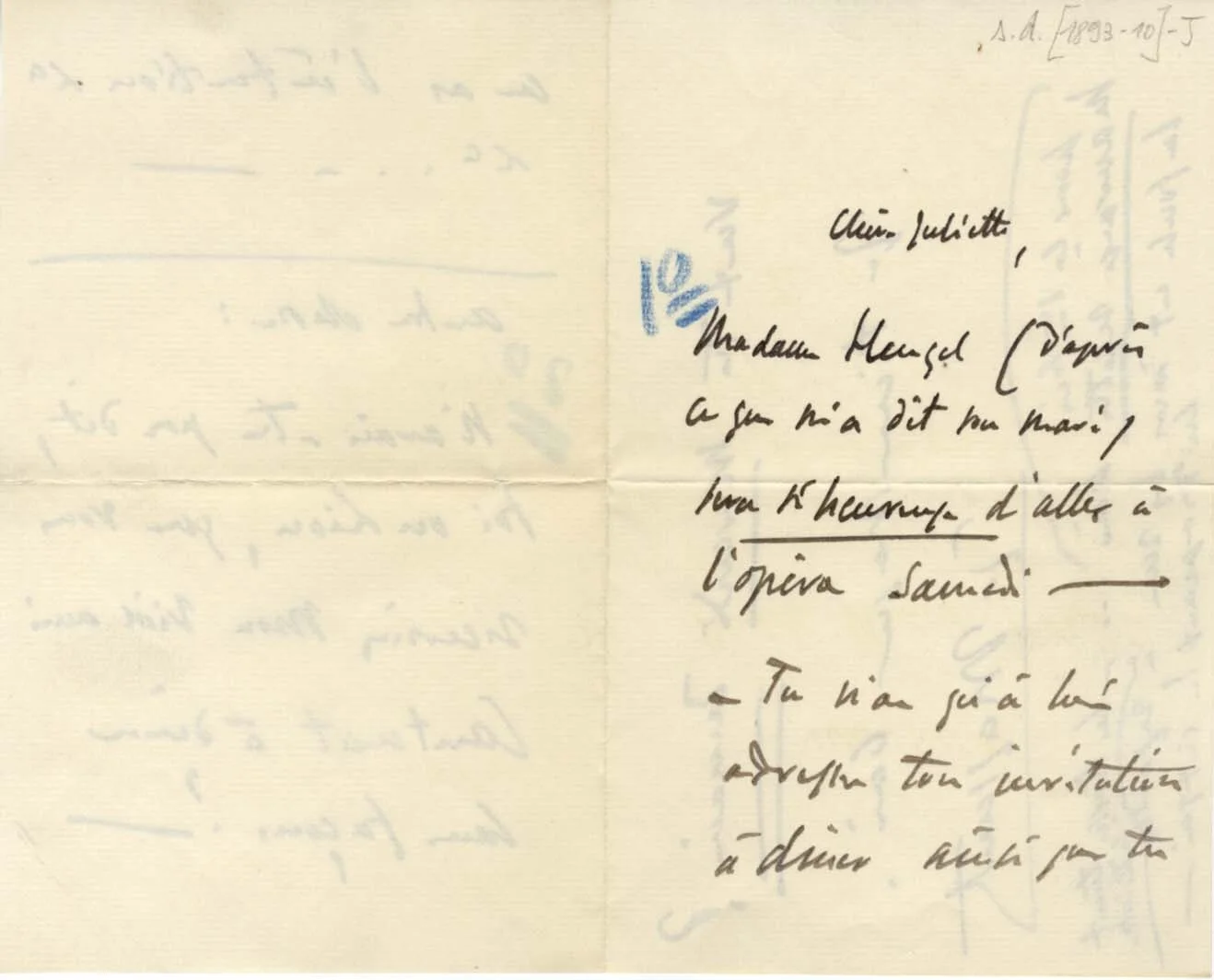 COMPOSER Jules Massenet FOUR autograph letters & enclosures, image 4
