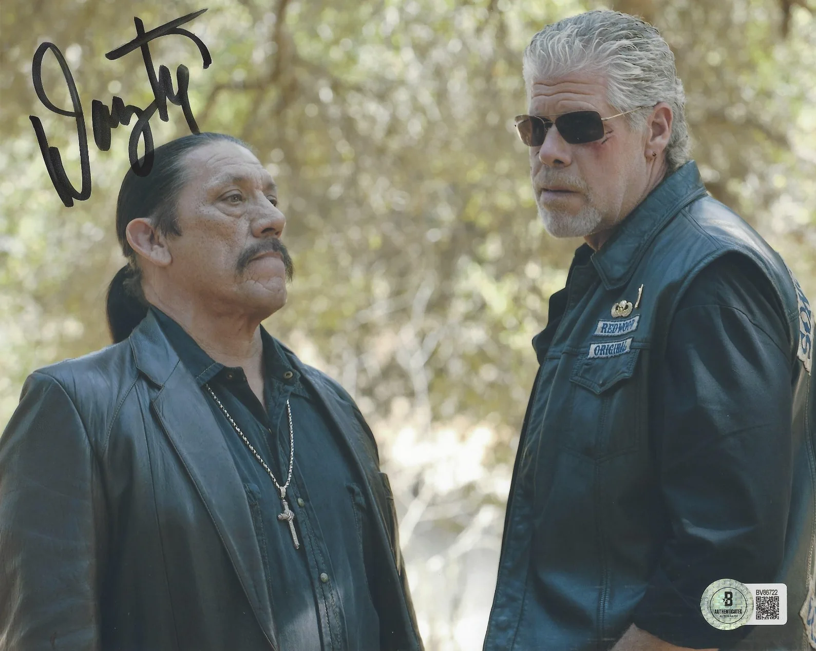 DANNY TREJO SIGNED 'SONS OF ANARCHY' ROMEO 8x10 PHOTO 2 TV SHOW BECKETT BAS COA, изображение 2