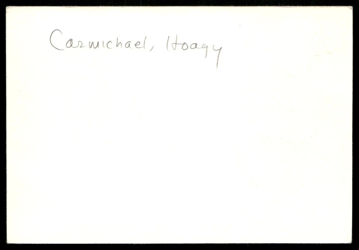 Composer Hoagy Carmichael Signed Photo -Rare Vintage Autograph, image 2