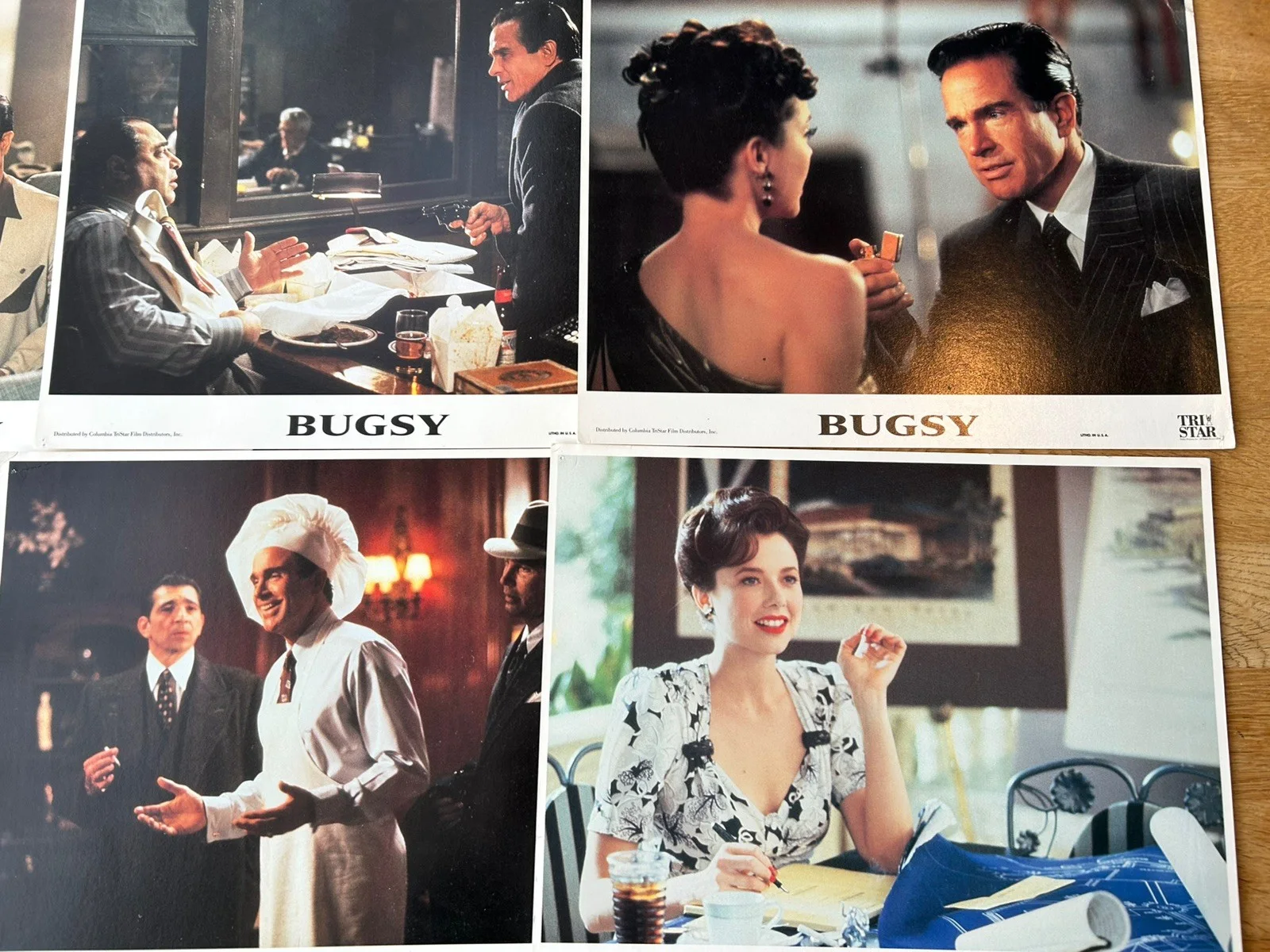 ORIGINAL LOBBY CARDS - BUGSY - 1991 - Set of 7 - Warren Beatty & More, image 4