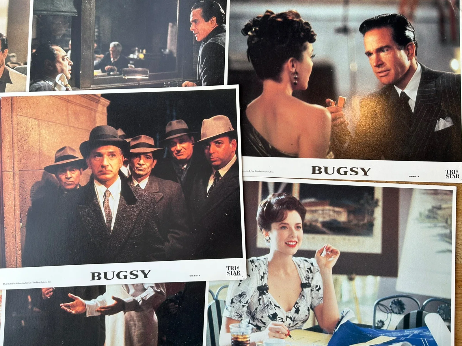 ORIGINAL LOBBY CARDS - BUGSY - 1991 - Set of 7 - Warren Beatty & More, image 5