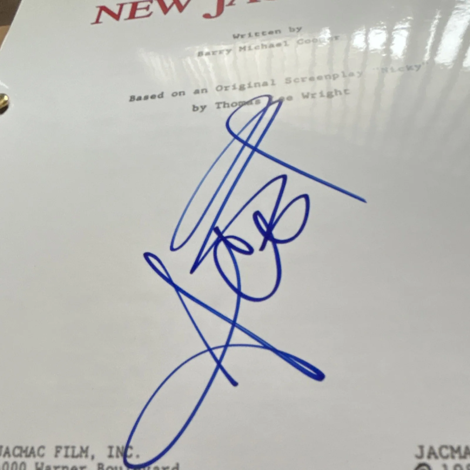 New Jack City Original Script Signed ICE T Memorabilia autographCOA Authenticate, image 2