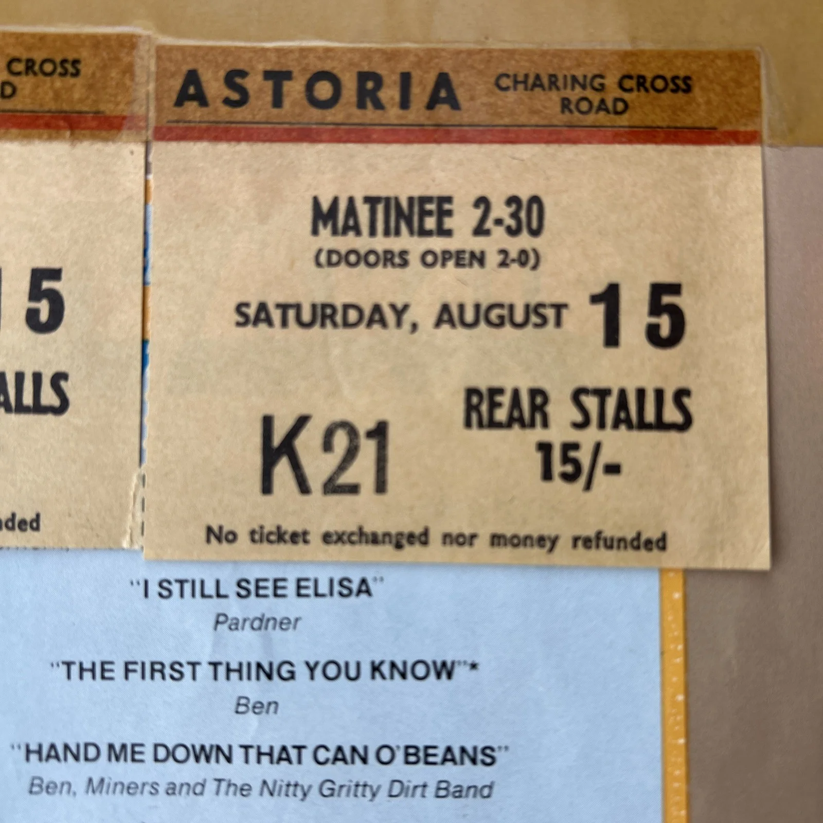 Paint Your Wagon 1969 Cinema Film Program Clint Eastwood with Rare Ticket Stubs, изображение 5