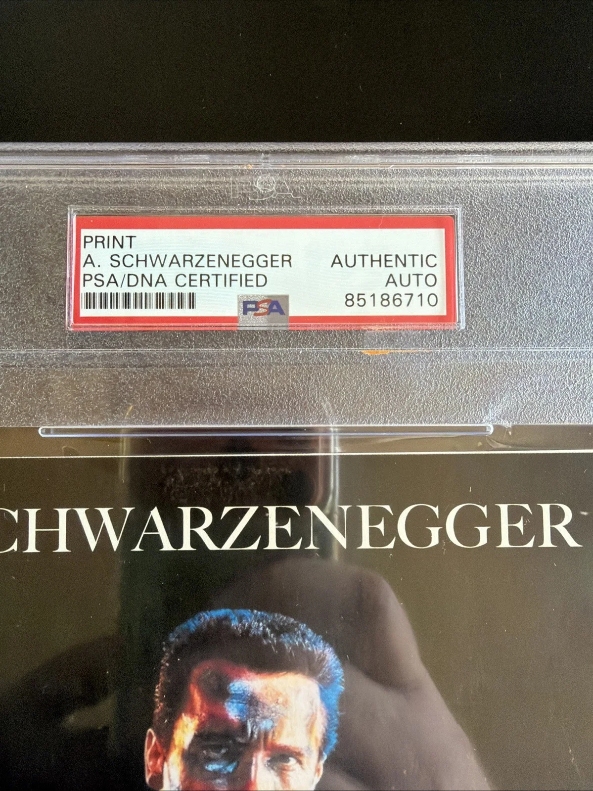 Autographed Arnold Schwarzenegger 5x7 Commando Print PSA Signed Auto Authentic, image 5
