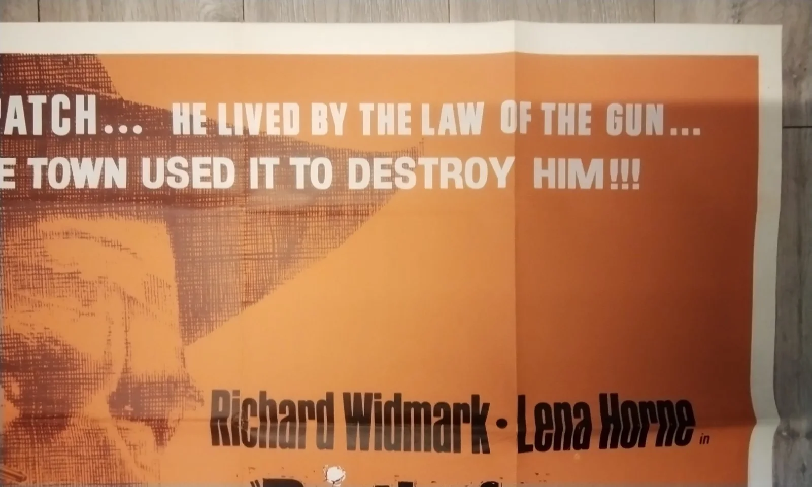 DEATH OF A GUNFIGHTER, 1969 QUAD POSTER, RICHARD WIDMARK, LENA HORNE. DON SIEGEL, изображение 3