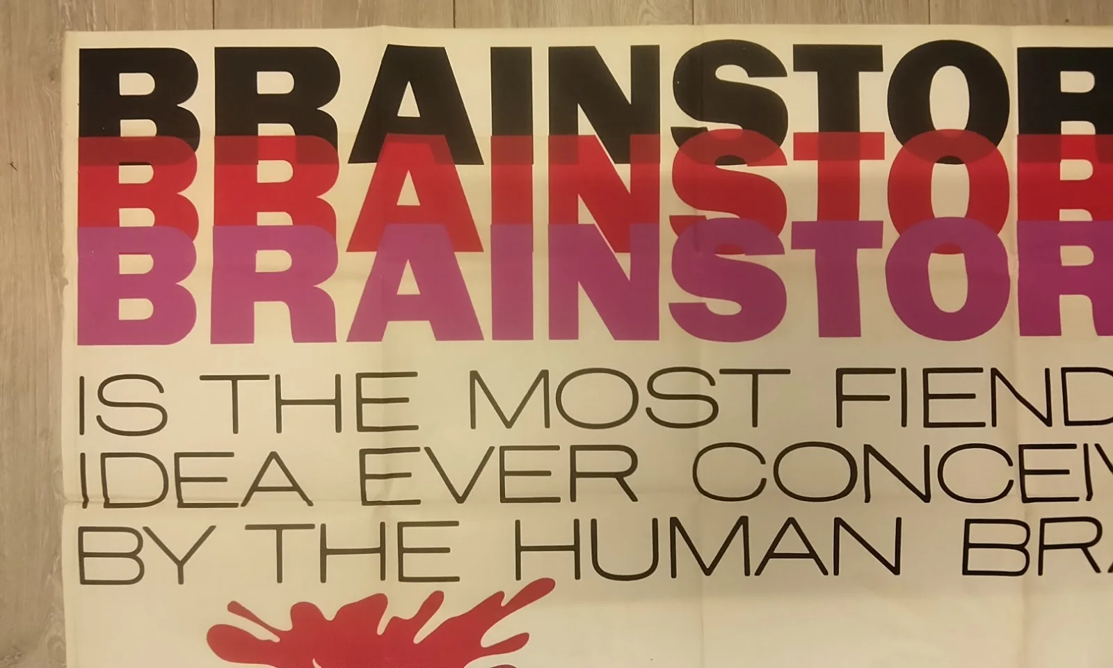 BRAINSTORM, 1965 QUAD POSTER, JEFFREY HUNTER, WILLIAM CONRAD, image 2