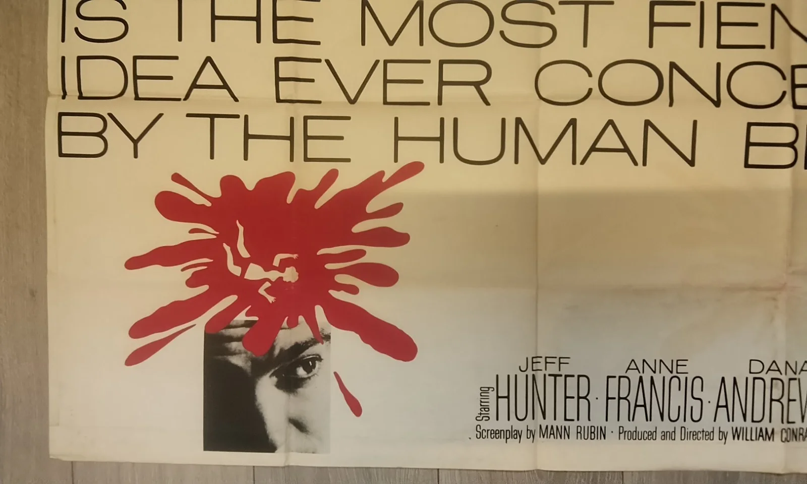 BRAINSTORM, 1965 QUAD POSTER, JEFFREY HUNTER, WILLIAM CONRAD, image 5