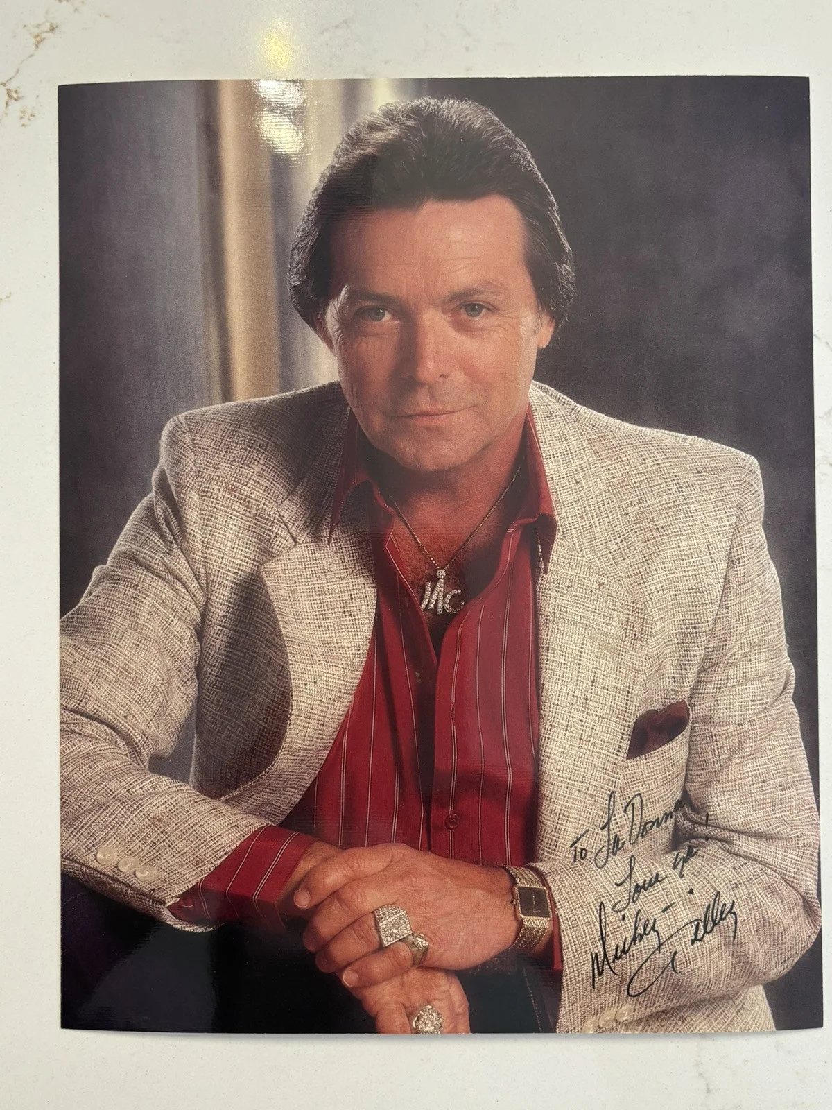 Mickey Gilley Signed Collared Glossy Photo In Original Shipping Envelope, изображение 2