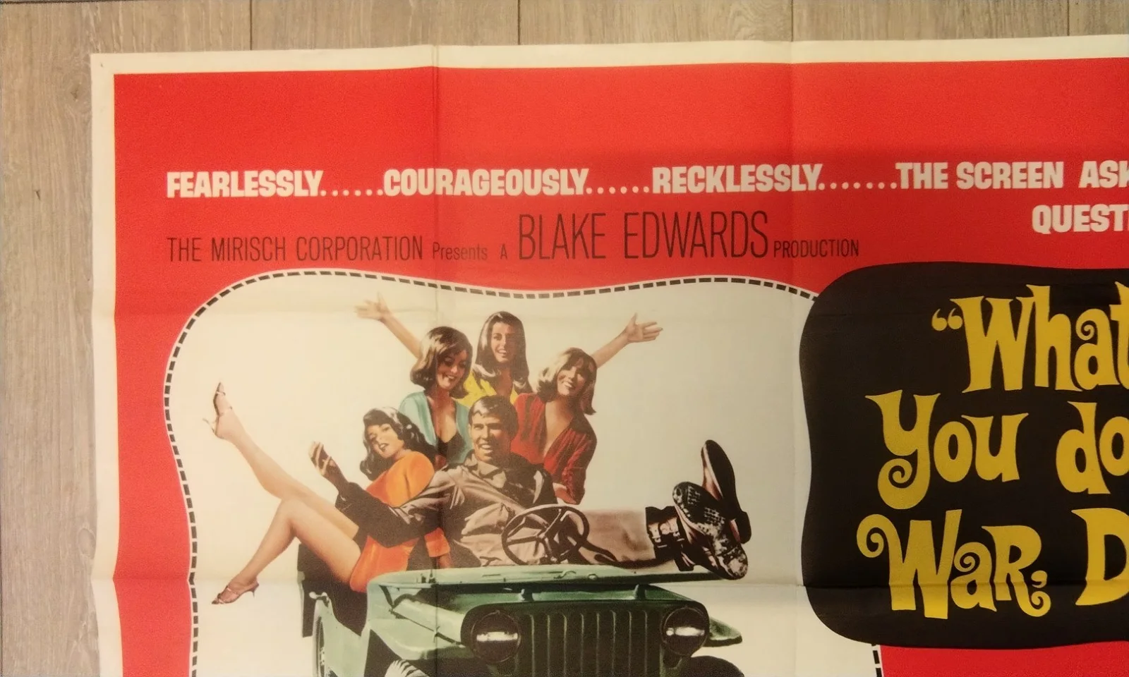 WHAT DID YOU DO IN THE WAR DADDY, 1966 QUAD POSTER. JAMES COBURN, изображение 2