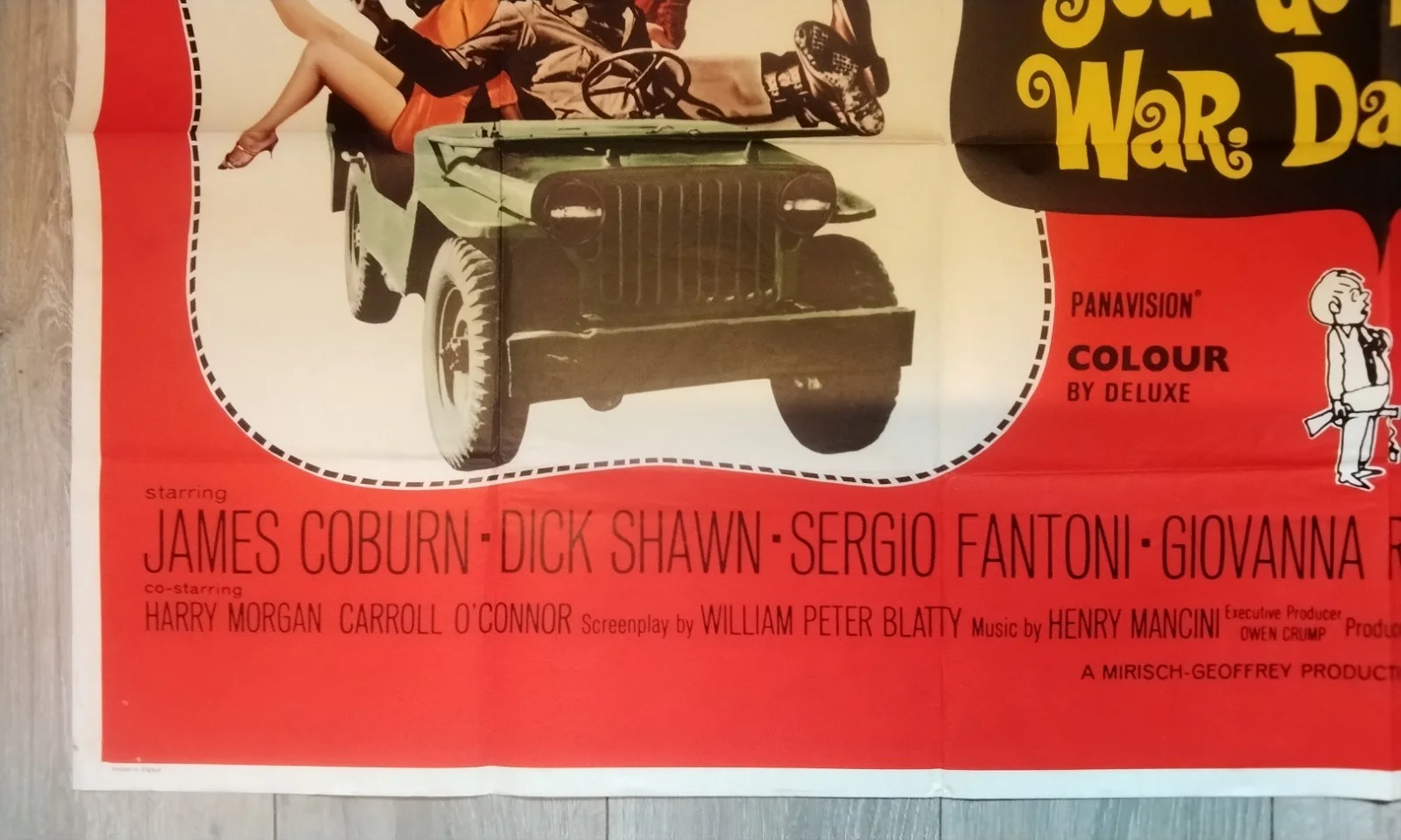 WHAT DID YOU DO IN THE WAR DADDY, 1966 QUAD POSTER. JAMES COBURN, изображение 5