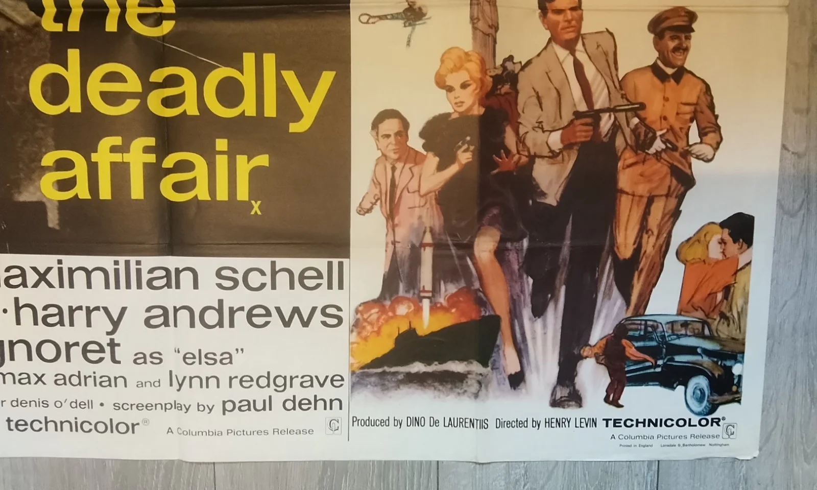 THE DEADLY AFFAIR, KISS THE GIRLS, AND MAKE THEM DIE. QUAD POSTER., изображение 4