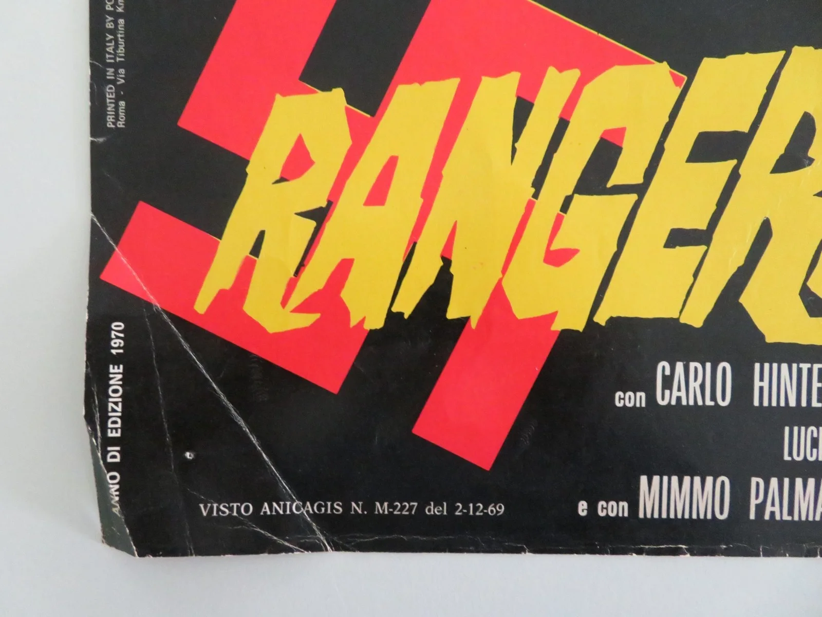 The Rangers Italian Fotobusta Poster Dale Cummings Carlo Hintermann 1970, изображение 4