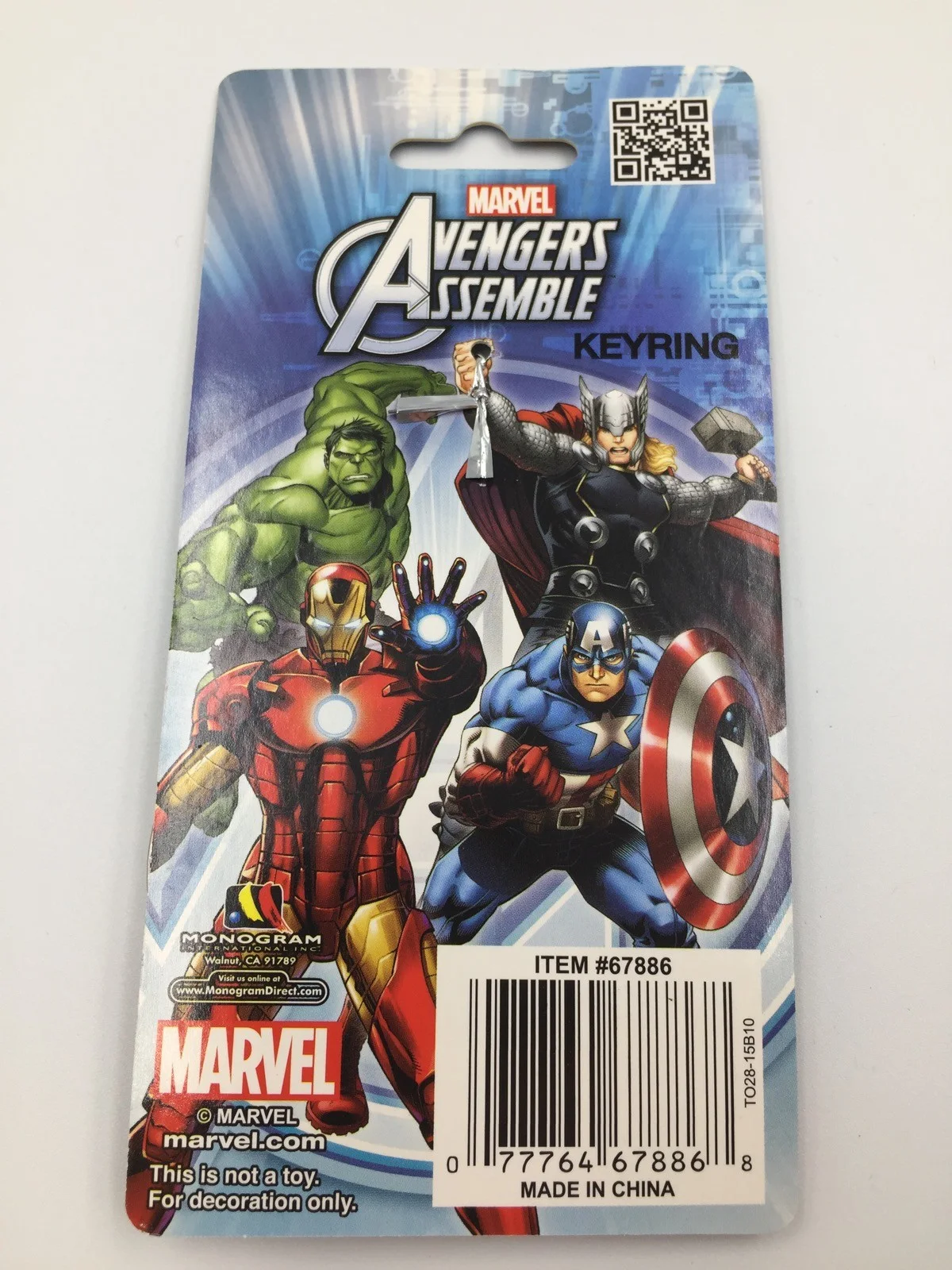Avengers Shield Logo Keyring • Marvel Avengers • Keychain • Officially Licensed, image 3