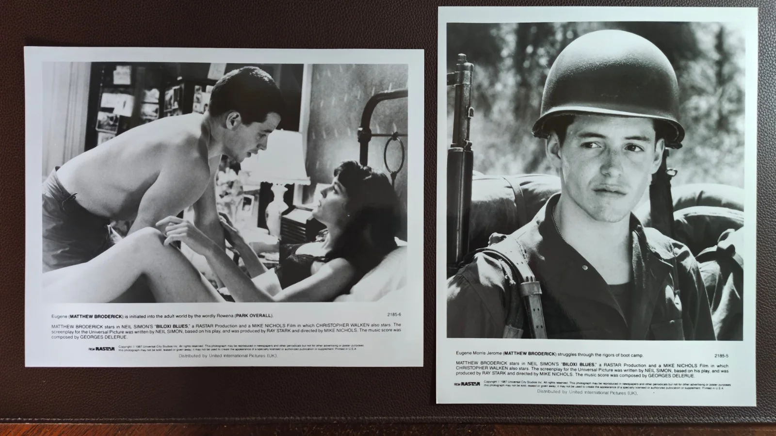 1987 Biloxi Blues Matthew Broderick Christopher Walken Movie Lobby Photographs, изображение 2