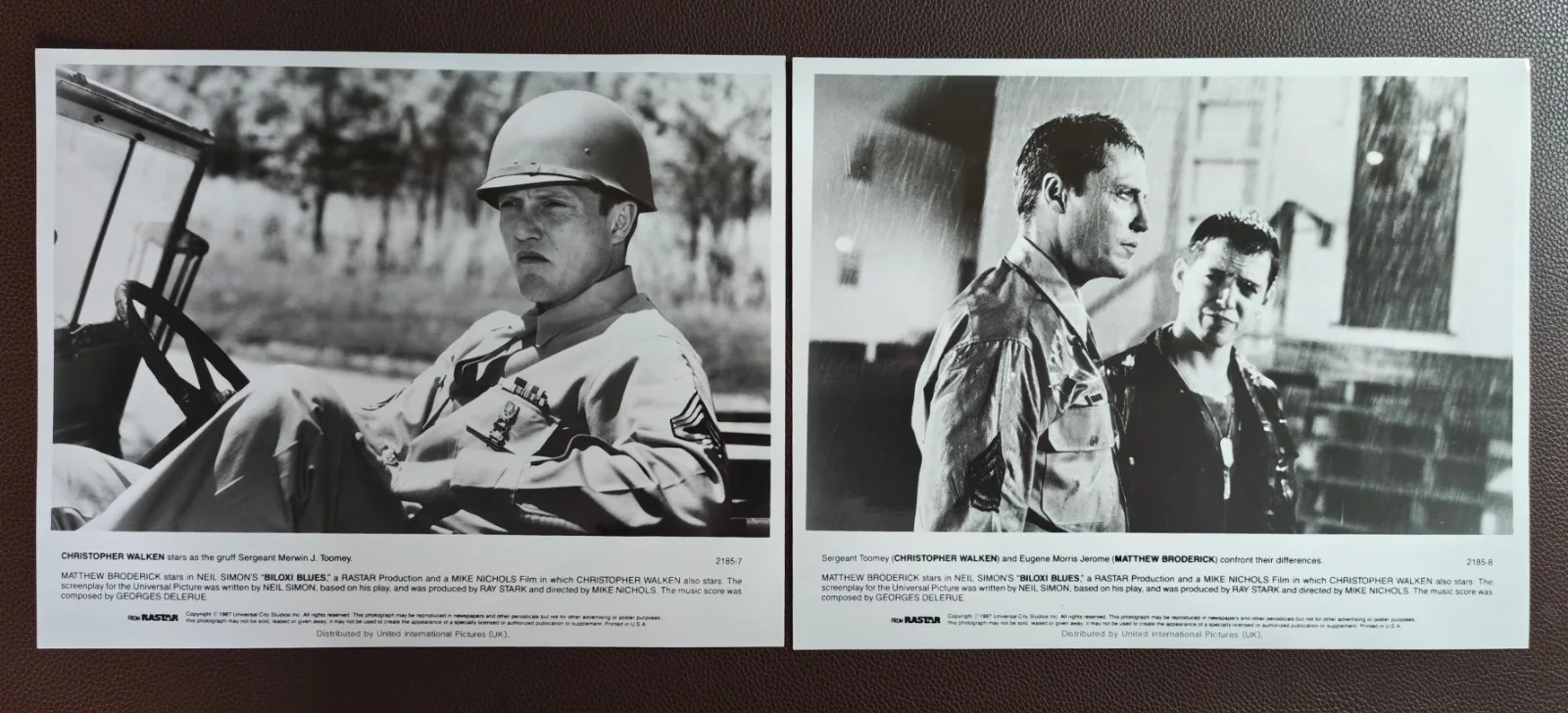 1987 Biloxi Blues Matthew Broderick Christopher Walken Movie Lobby Photographs, изображение 4