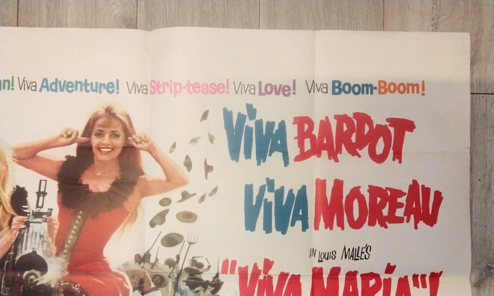 VIVA MARIA, QUAD POSTER, 1965, BRIGITTE BARDOT, JEANNE MOREAU., image 3
