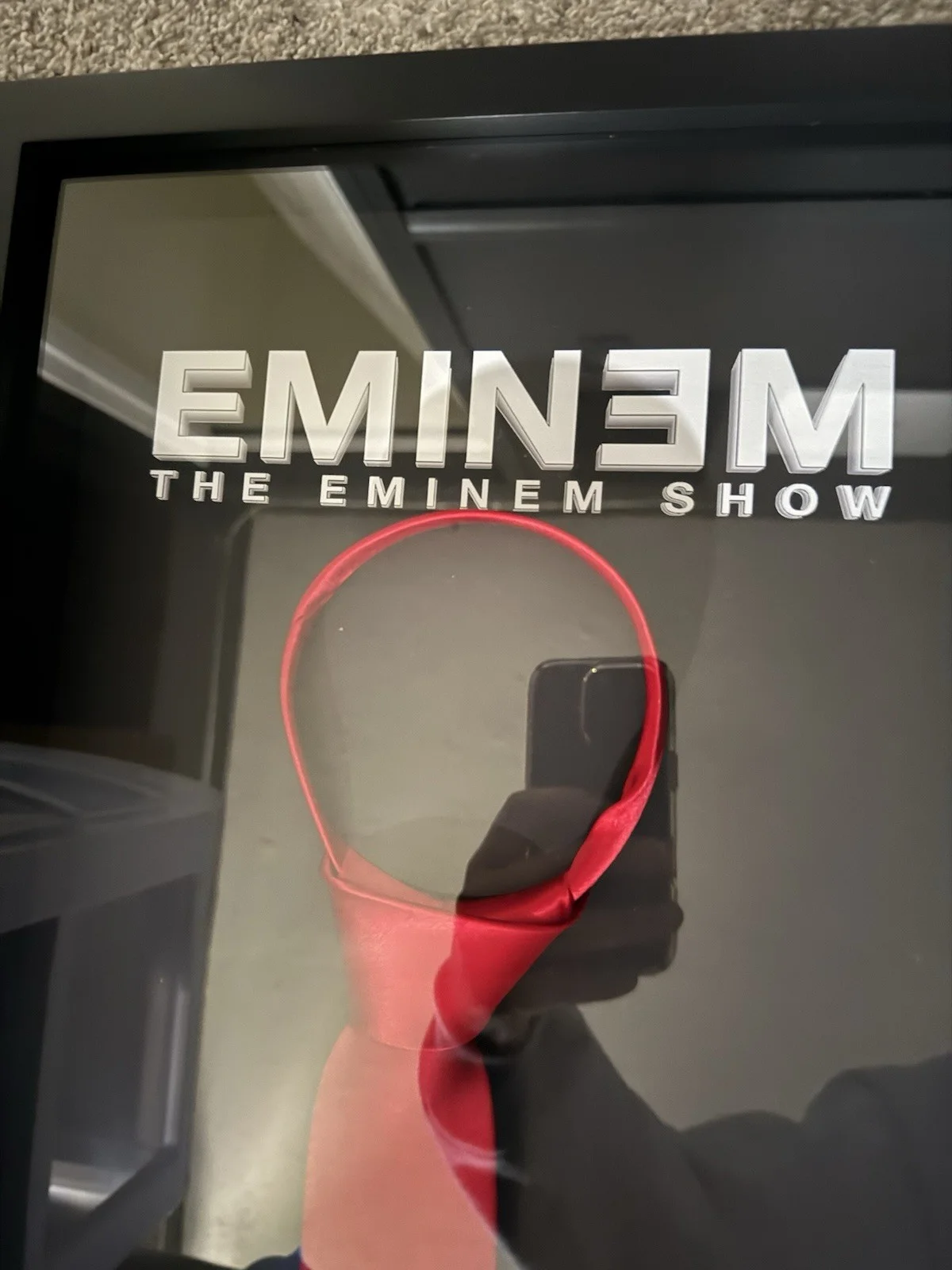 THE EMINEM SHOW FRAMED SHADY RED TIE (SIGNED) / LE /150 / JSA LOA / EMINEM COA, изображение 4