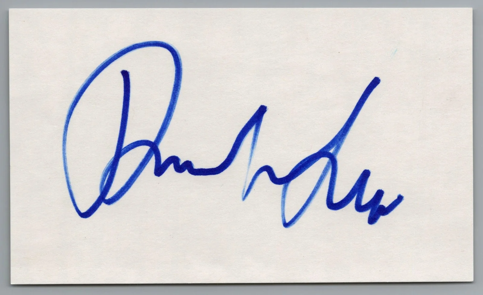 Richard Lewis — Richard Lewis Signed 3x5 Index Card Curb Your Enthusiasm Autographed