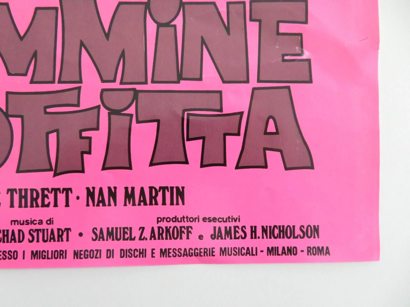 3 In The Attic Italian Fotobusta Poster Christopher Jones Yvette Mimieux 1968, изображение 5