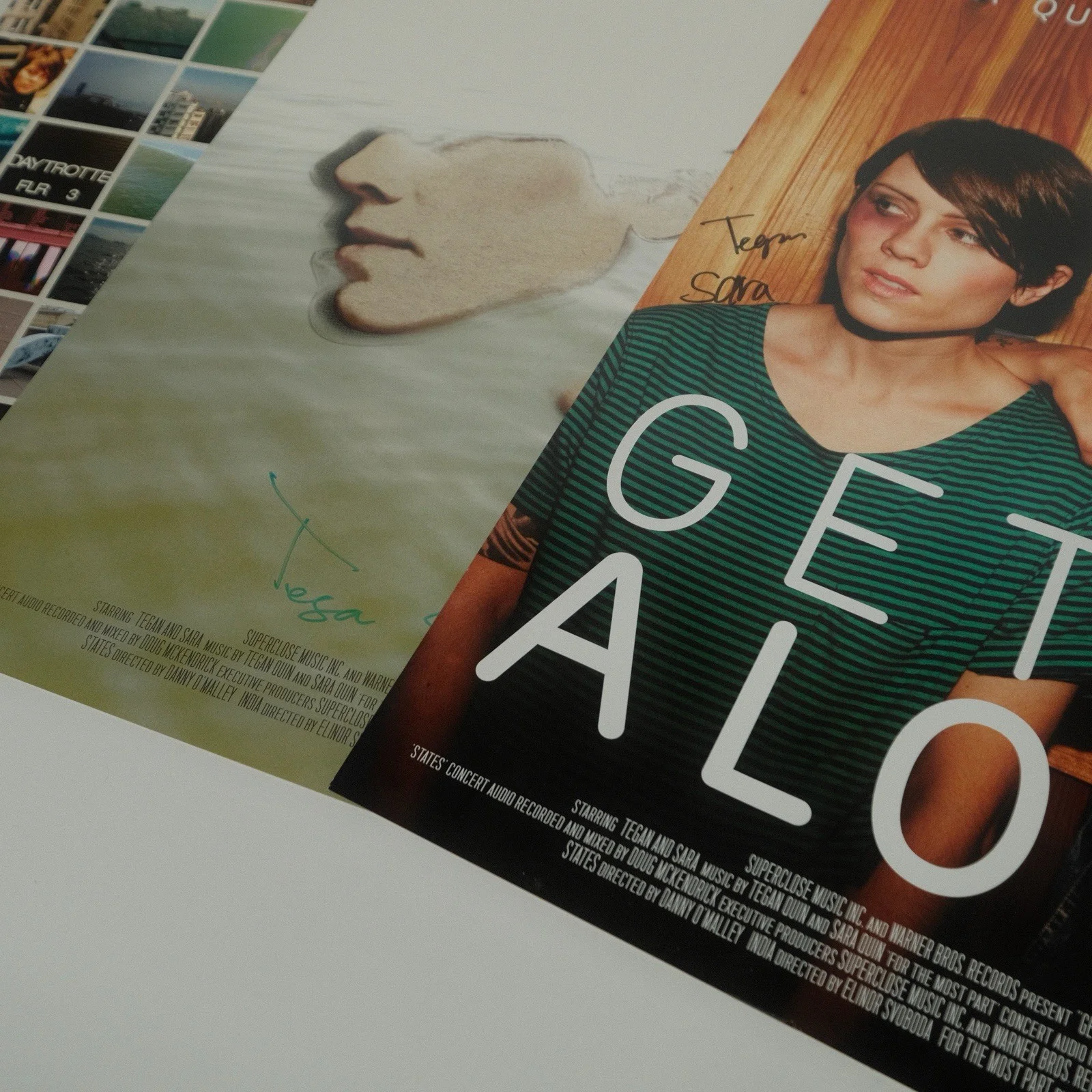 Tegan And Sara Get Along Autographed Poster Set Of 3 Lithograph 2011, изображение 2