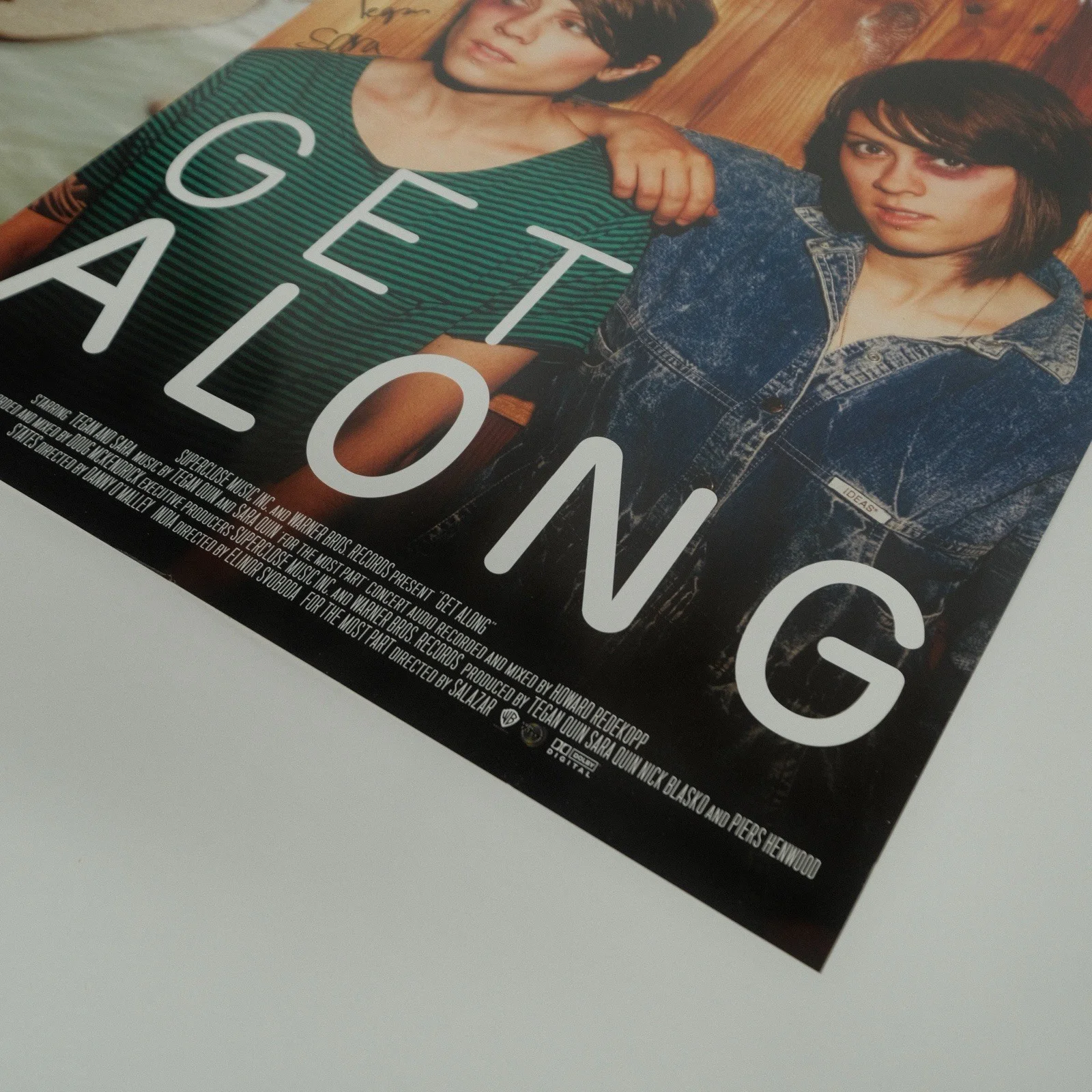 Tegan And Sara Get Along Autographed Poster Set Of 3 Lithograph 2011, изображение 3