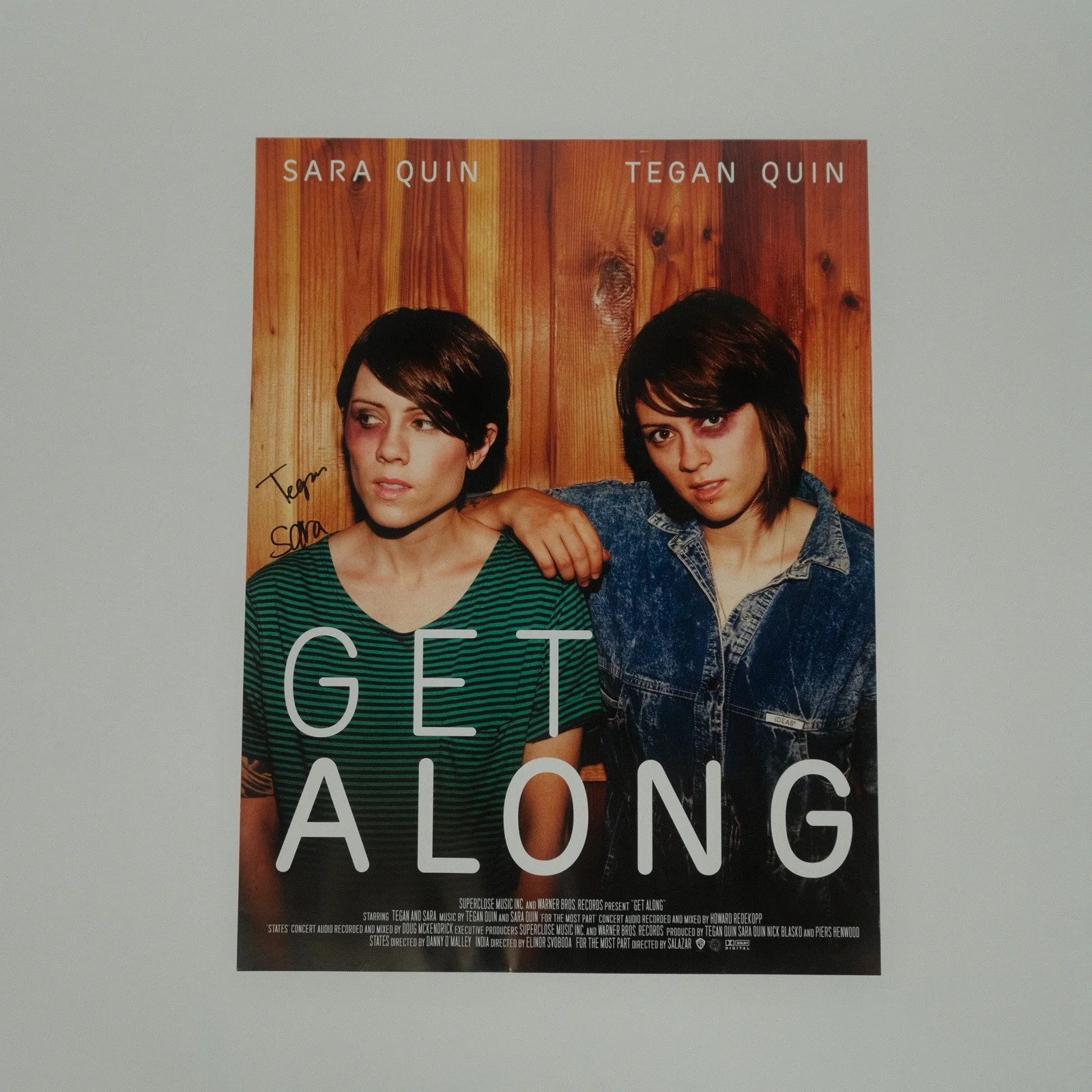 Tegan And Sara Get Along Autographed Poster Set Of 3 Lithograph 2011, изображение 4
