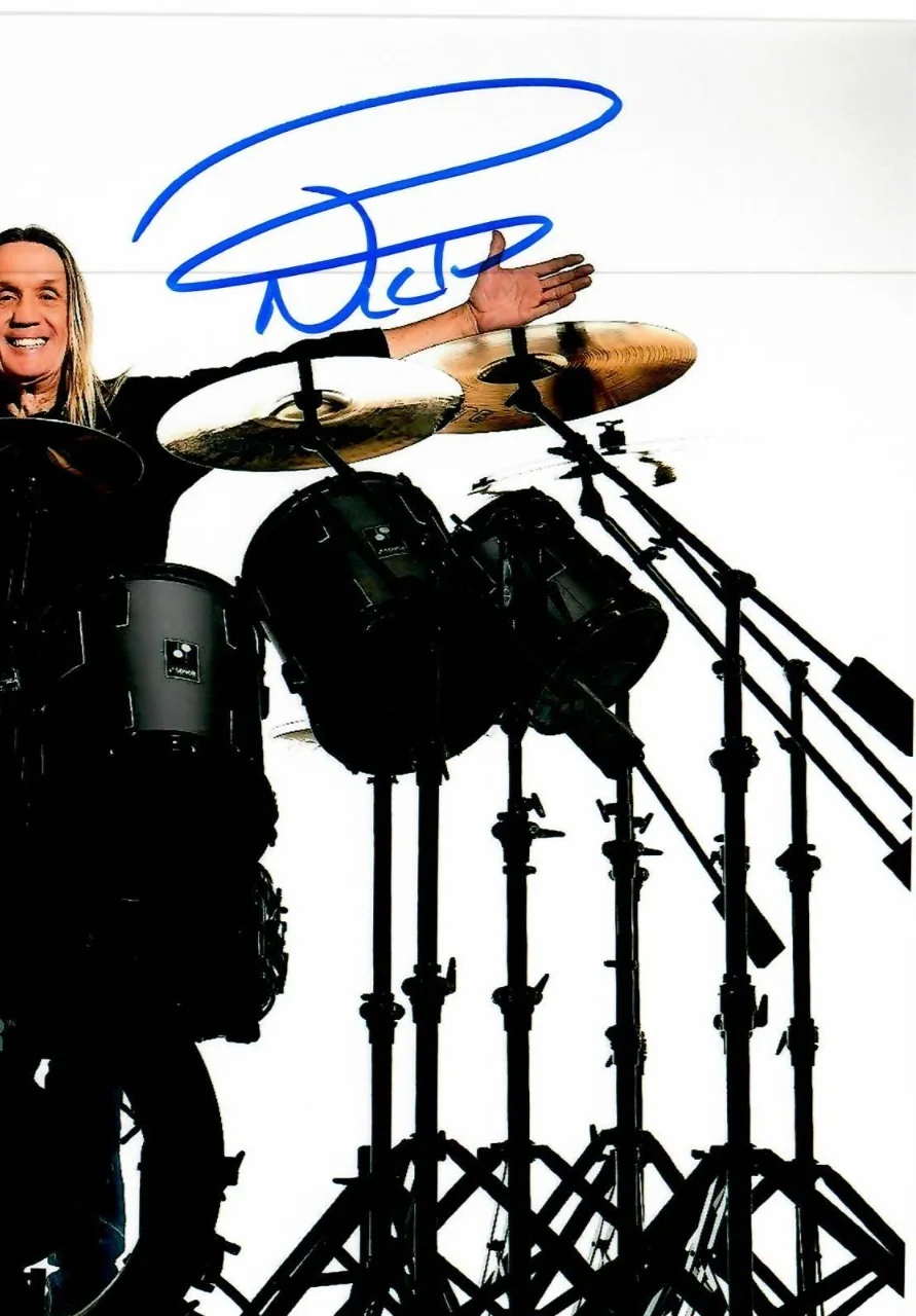 Niko McBrain Iron Maiden Drummer Signed Autographed 8 x 10 Photo TTM COA, изображение 2