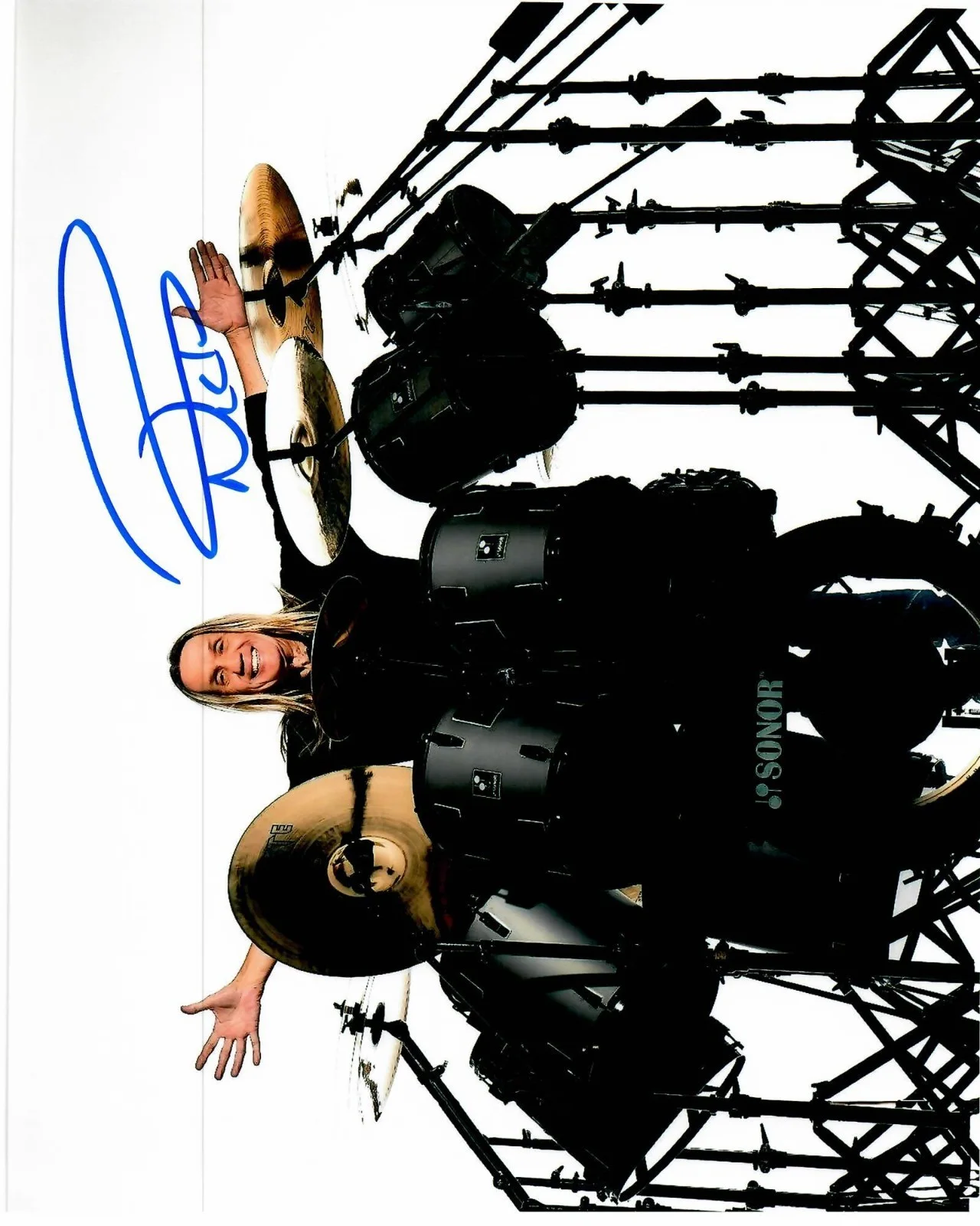 Niko McBrain Iron Maiden Drummer Signed Autographed 8 x 10 Photo TTM COA, изображение 4