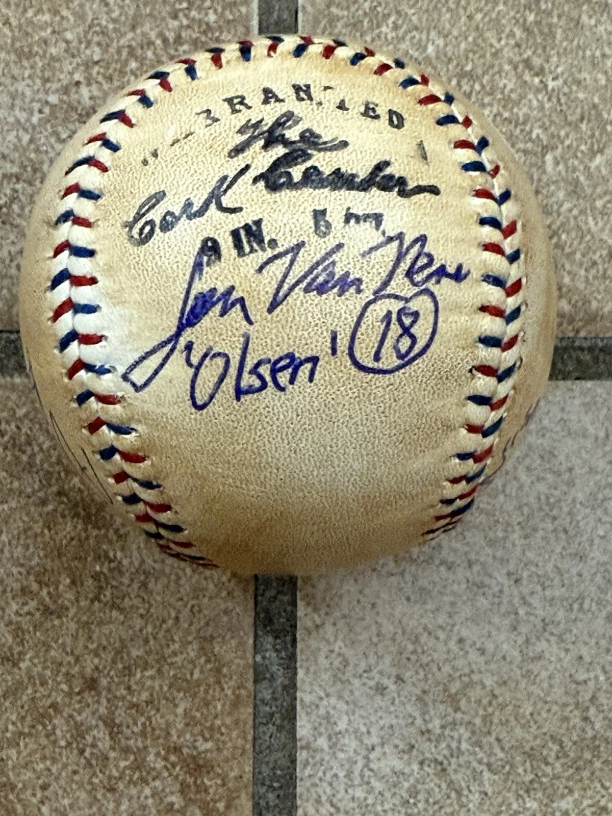 Mike Starr, Jon Van Ness — The Natural Cast Signed custom M. Starr , Barry Kivel Rob Rich&Jon Van Ness JSA, изображение 5