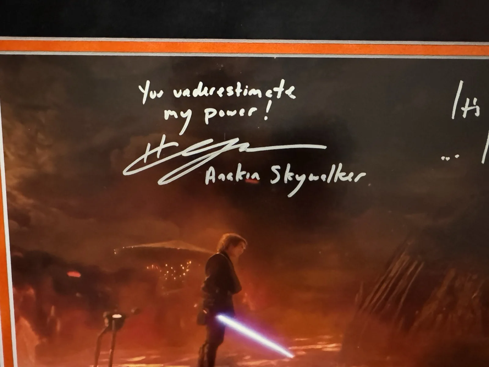 Hayden Christensen Ewan McGregor DUAL Signed 10x20 Framed Photo Star Wars SWAU, изображение 2