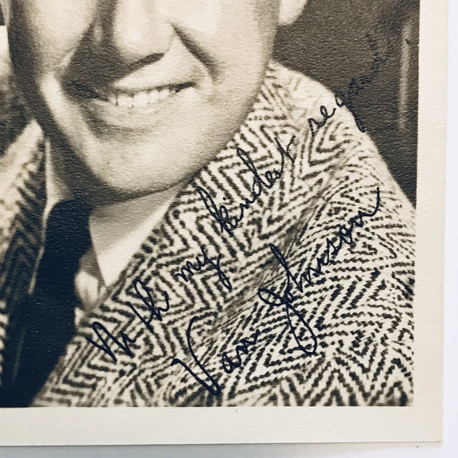 Van Johnson Actor Autographed Signed Fan Promotional Picture, image 2