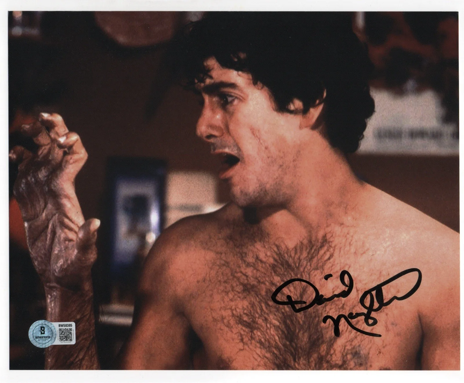 David Naughton — David Naughton autographed signed 8x10 photo Beckett BAS COA David Kessler Rare