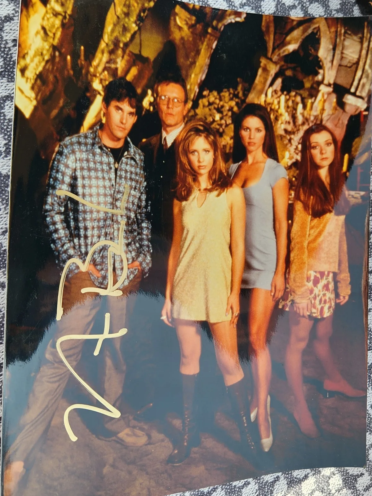Nicholas Brendon — Buffy TVS Original Television Cast Photo w/ COA Signed by Nicholas Brendon, изображение 2
