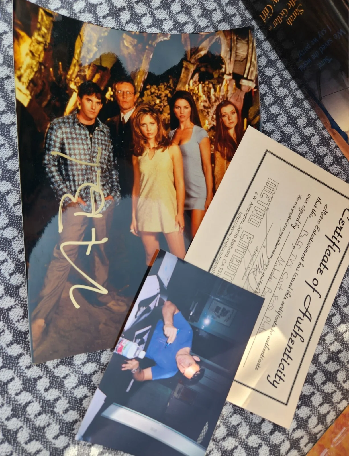 Nicholas Brendon — Buffy TVS Original Television Cast Photo w/ COA Signed by Nicholas Brendon, изображение 3