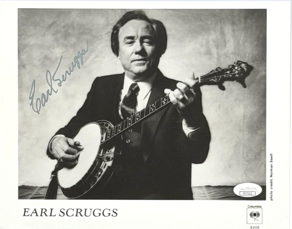 Earl Scruggs Signed 8x10 Photo Autographed Banjo Bluegrass Legend JSA COA, image 2